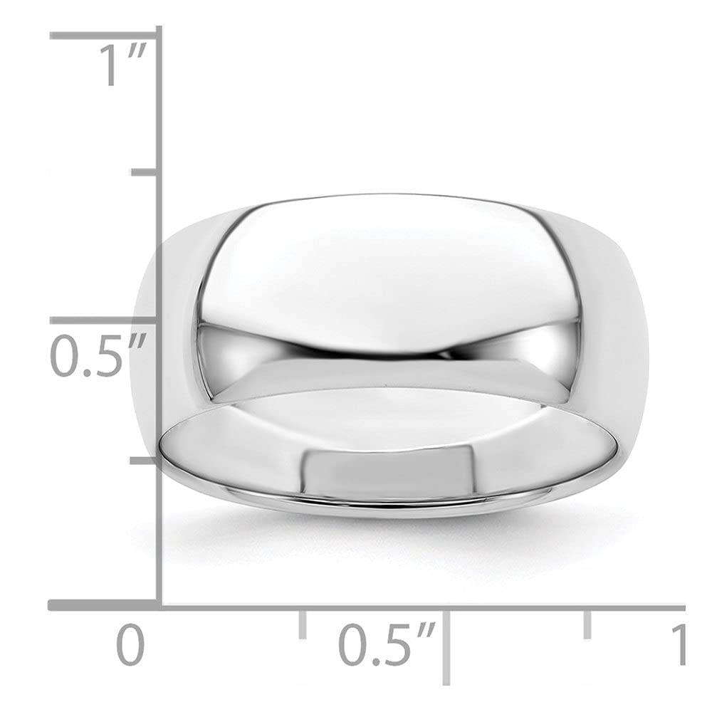 Diamond2Deal Solid 925 Sterling Silver 8mm Wedding Band Ring for Men & Women - Perfect for Engagement, Anniversary, and Everyday Wear