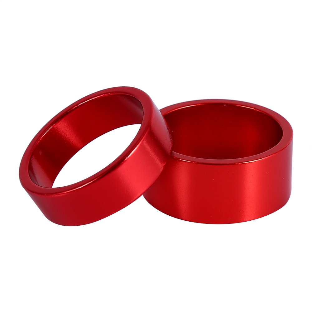 Premium 5mm/10mm/15mm/20mm Aluminum Alloy Headset Spacers - 4-Piece Set for MTB & Road Bikes | Stem Fork Washers for Smooth Adjustments | Perfect for Mountain Biking, Commuting & Cycling Adventures