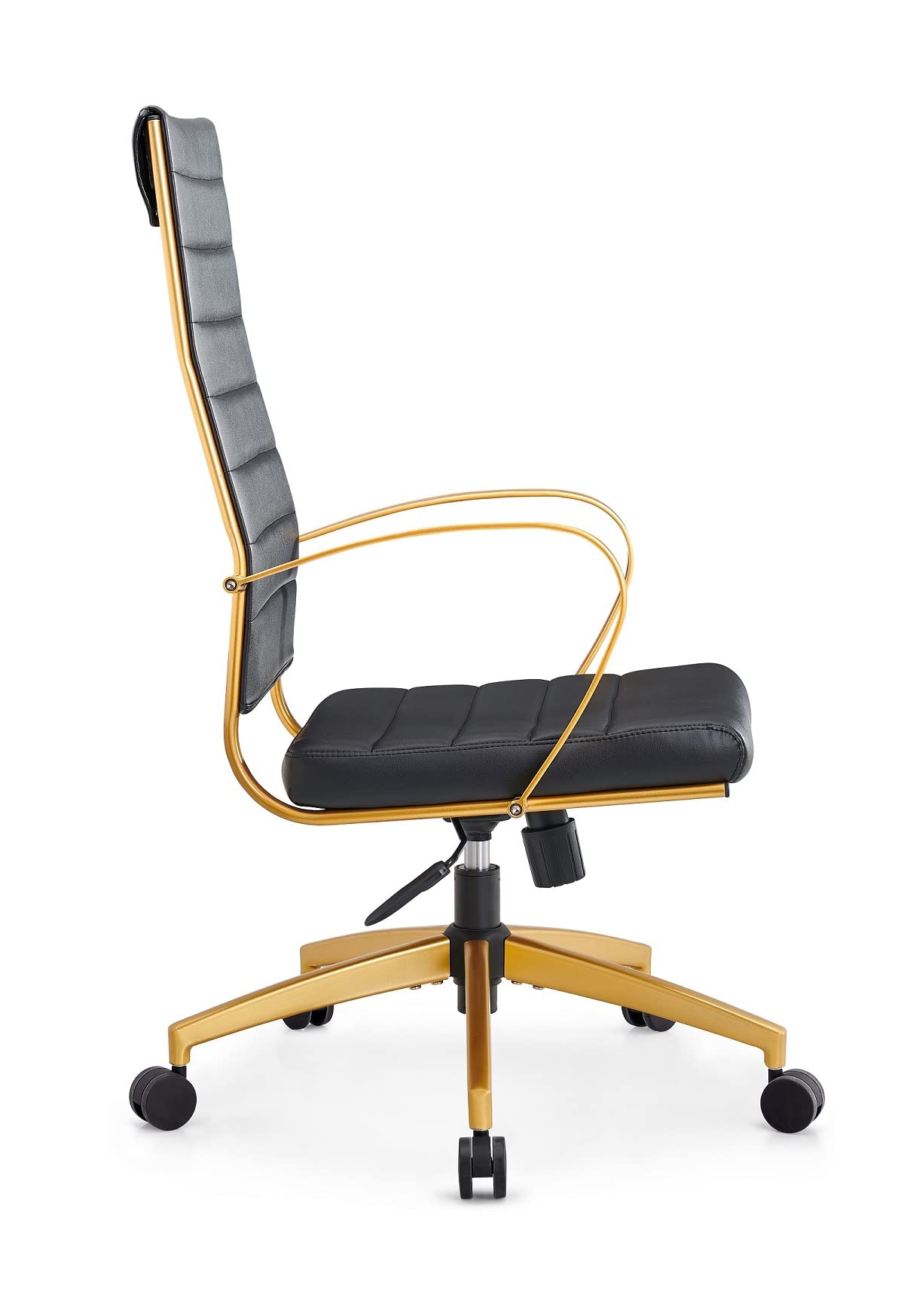 Ergonomic Office Chair - Black & Gold Executive Desk Chair with Lumbar Support for Home & Office Workspace (4020 Gold Black) | Perfect for Long Hours Sitting, Gaming, and Conference Rooms