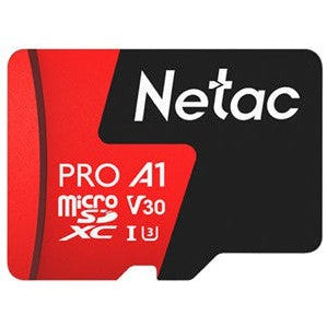 Netac P500 Extreme Pro 32GB microSDHC V10 UHS-I Memory Card with Adapter - High Speed for 4K Video, Action Cameras, Drones & Smartphones