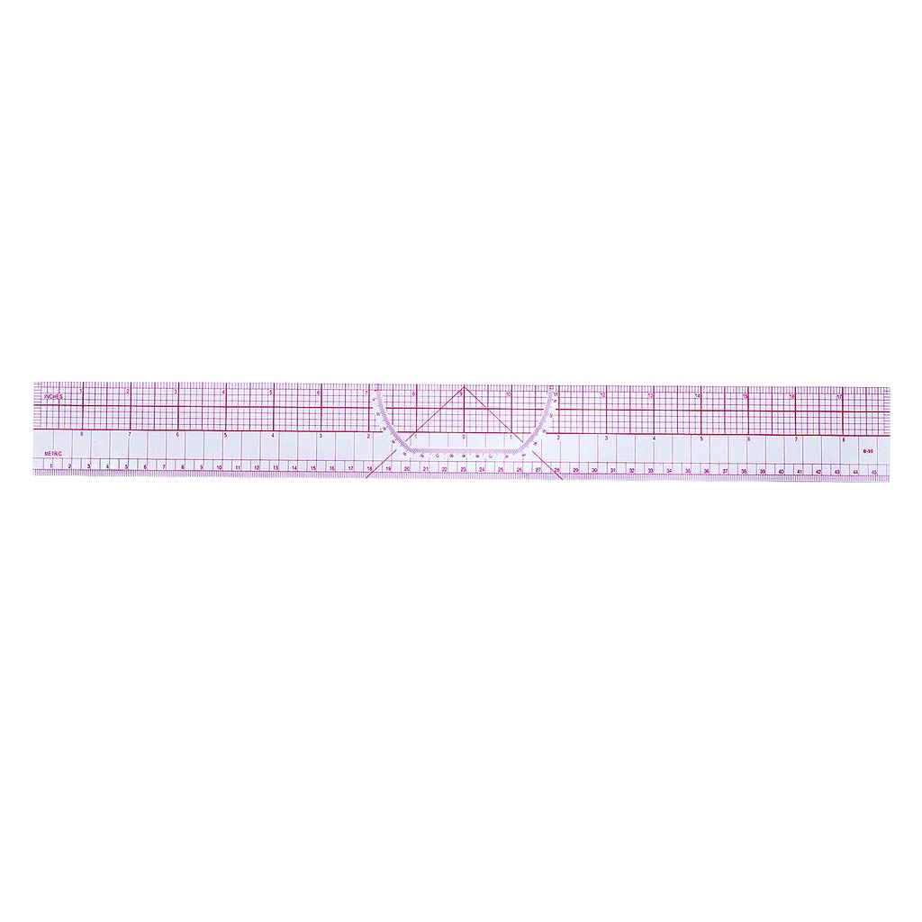 9-Piece Sewing Ruler Set - French Curve, Triangle & Straight Rulers for Dressmaking, Pattern Making & DIY Sewing Projects - Essential Drawing & Cutting Tools for Tailors & Fashion Designers