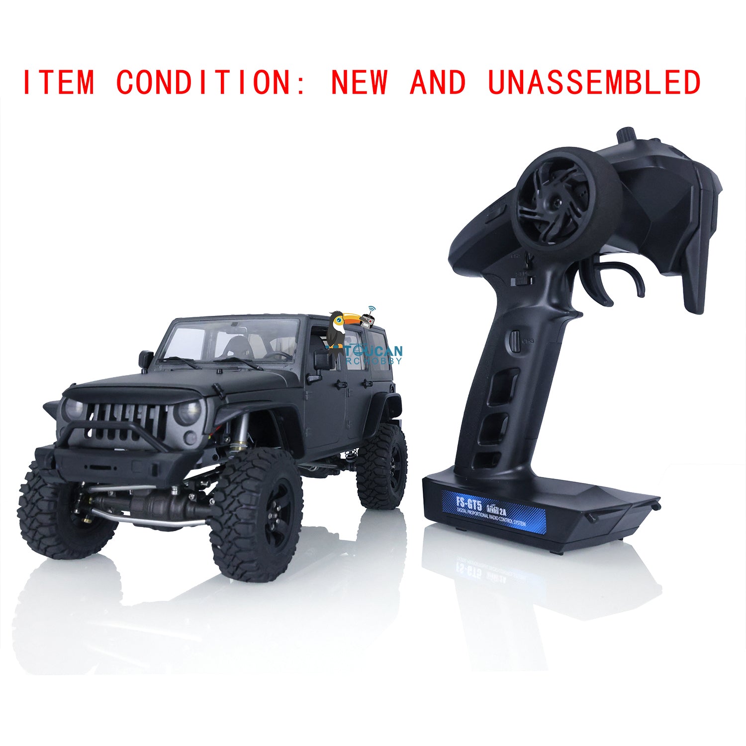 1/18 CAPO CUB2 JK DIY RC Crawler Car Kit - Unassembled Plastic Cabin Shell with Metal Chassis & 2-Speed Gearbox Differential - Off-Road Adventure, Rock Crawling, RC Hobby Enthusiasts