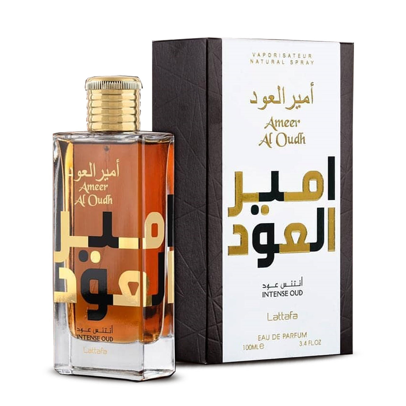 Ameer Al Oudh Intense Eau de Parfum 100ml - Premium Arabian Oud Perfume for Men & Women - Long Lasting Luxury Fragrance for Date Night, Special Occasions & Daily Wear