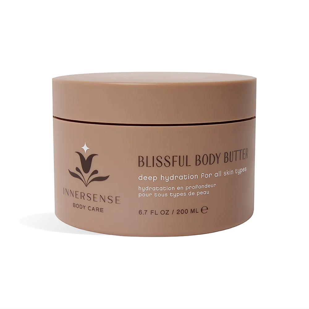 INNERSENSE Organic Beauty Blissful Body Butter - Hydrating & Nourishing Moisturizer for Dry Skin | Perfect for Daily Use & Spa Nights