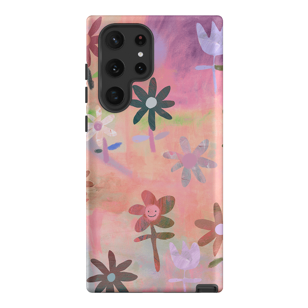 Premium Lazy Daisy Floral Phone Case - Shockproof & Slim Design for iPhone 15/14/13/12/Pro/Max - Perfect for Everyday Use, Travel & Outdoor Activities