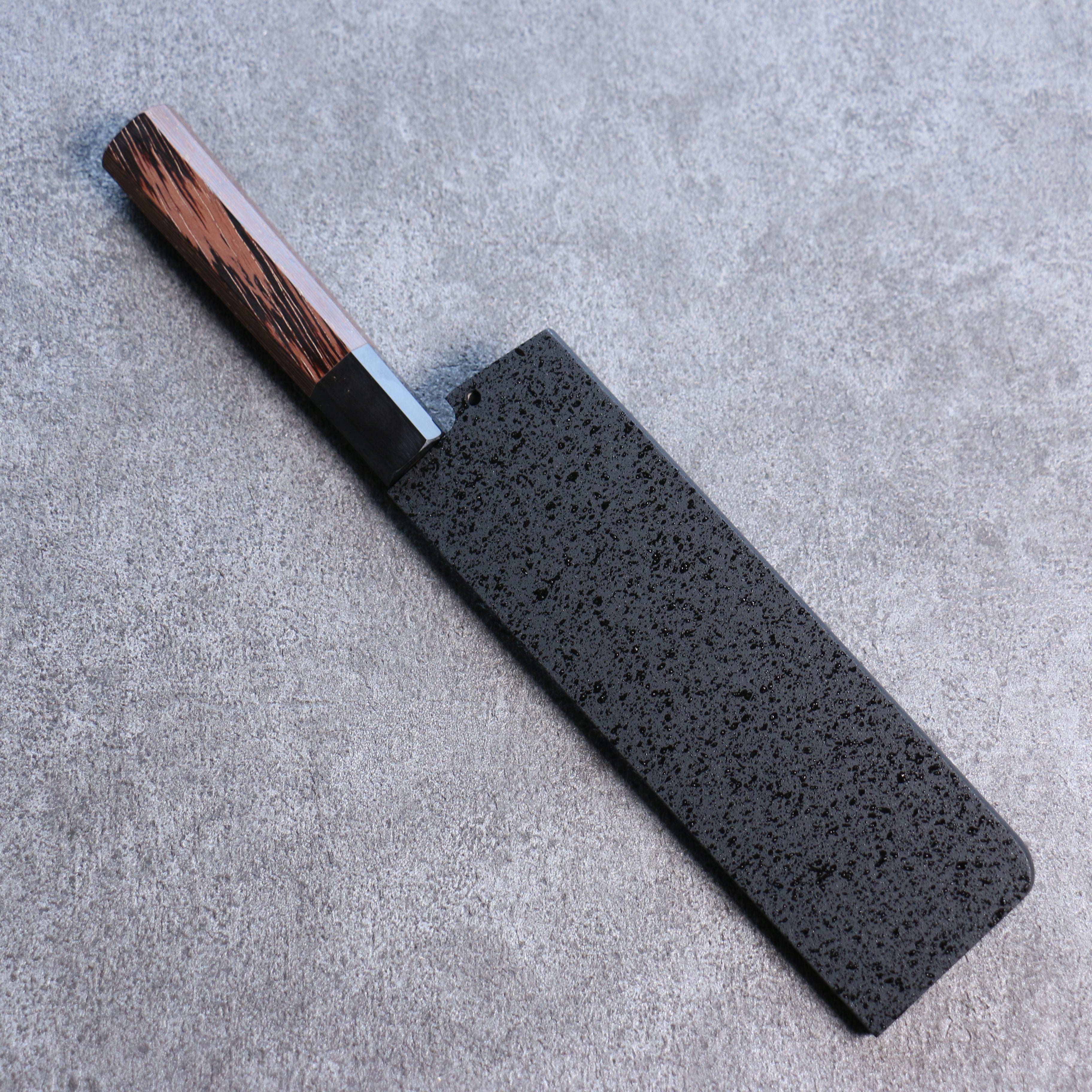 Premium Kuroshime Magnolia Sheath for 180mm Nakiri Knife - Handcrafted Plywood Pin Kaneko Design - Perfect for Japanese Kitchen, Chef Gifts & Knife Storage