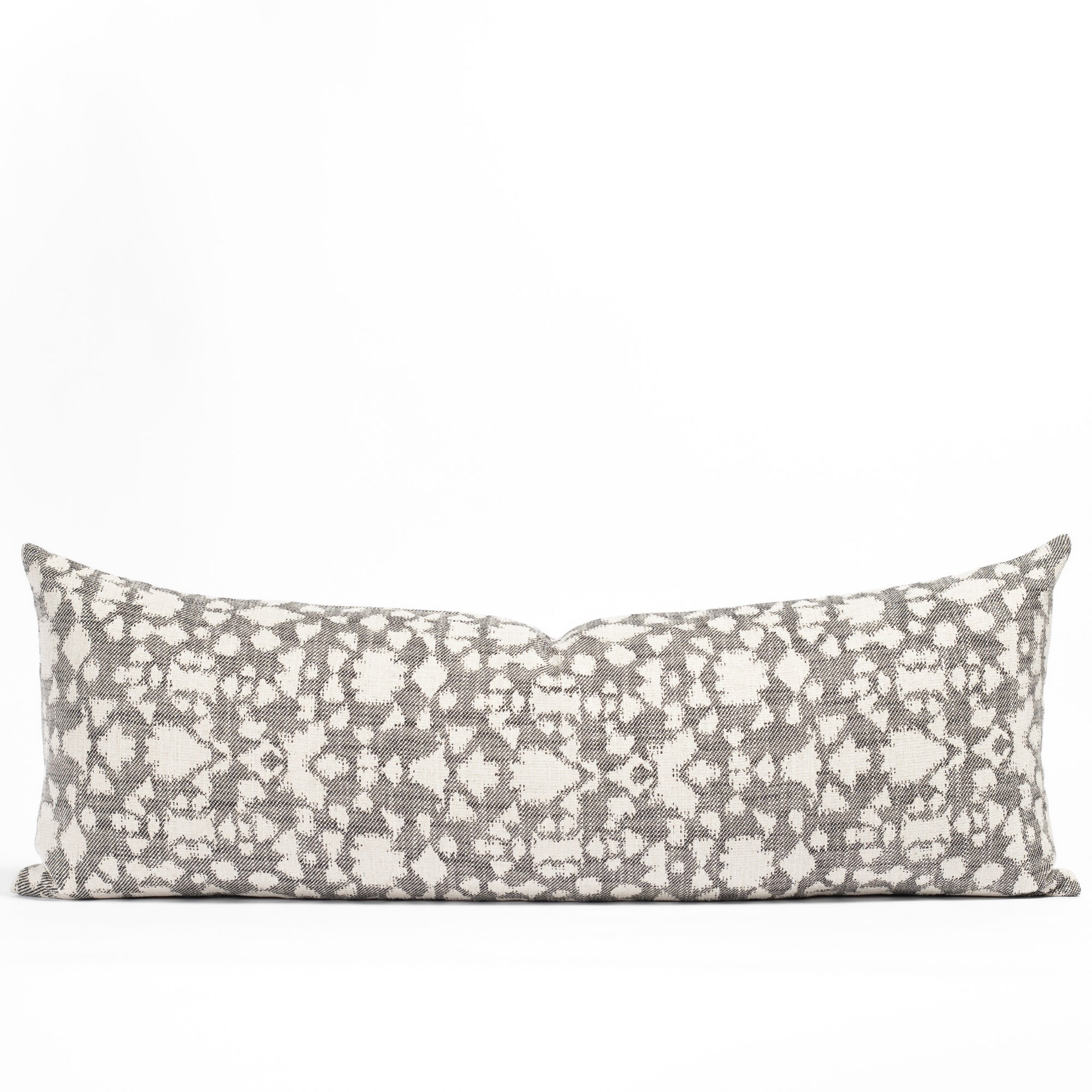 Astrid 16x42 Bolster Pillow - Premium Domino Pattern Lumbar Support Cushion for Sofa, Bed, or Floor Seating - Perfect for Home, Office & Yoga Meditation