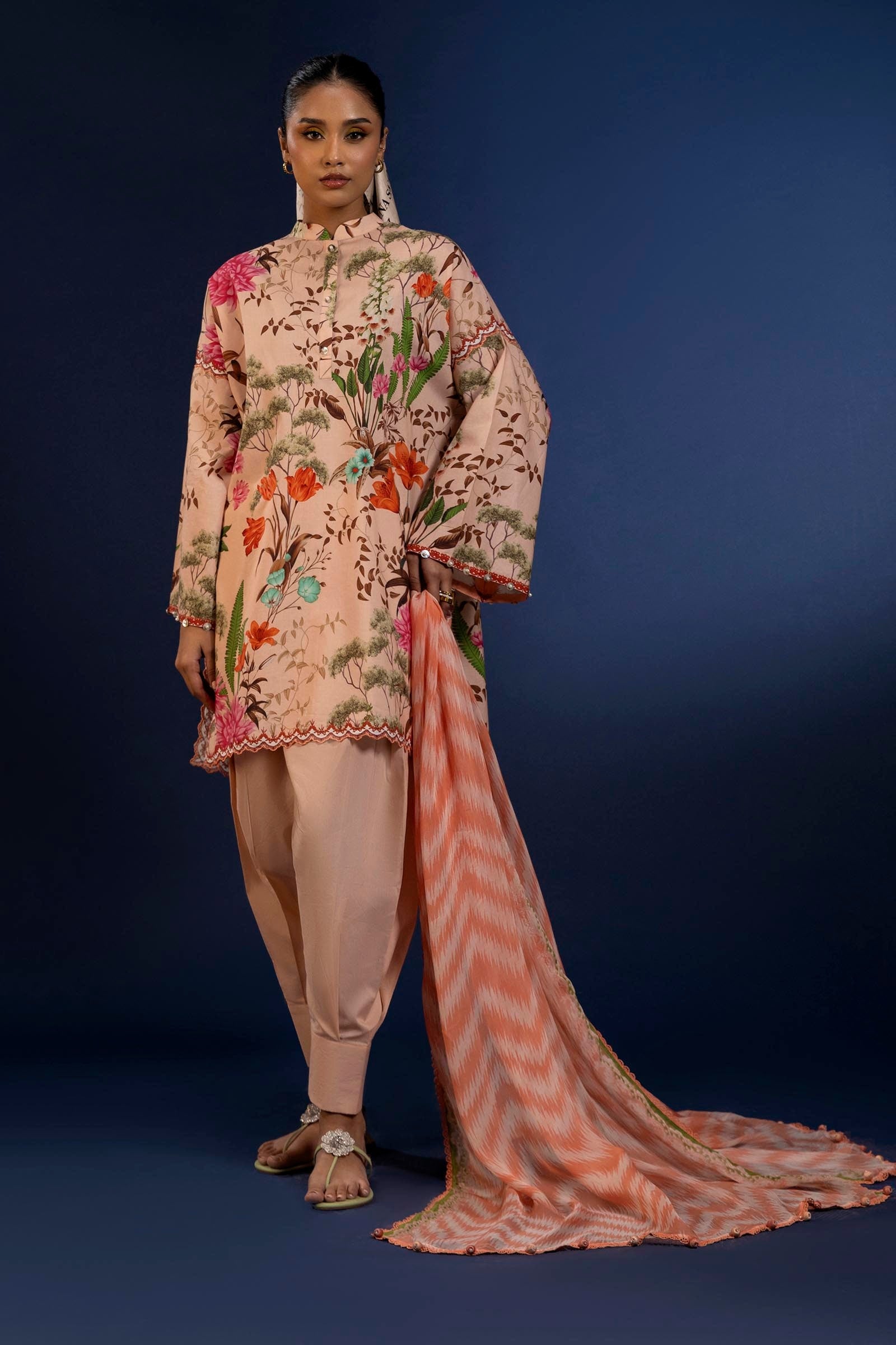 Sana Safinaz Mahay Printed Stitched Unstitched Fabric - Premium Pakistani Designer Dress Material for Party Wear, Formal & Casual Outfits | Perfect for Weddings, Festivals & Special Occasions