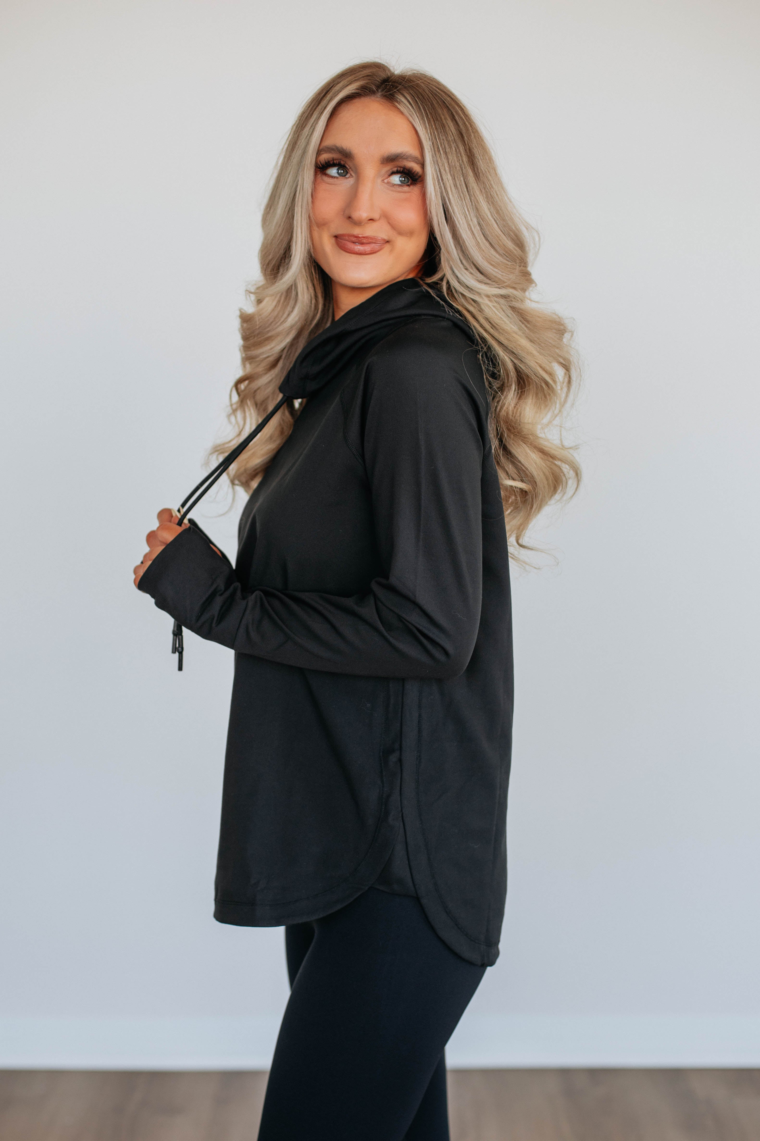 Alice Active Hoodie for Women - Black | Soft & Breathable Workout Hoodie | Perfect for Gym, Running & Yoga