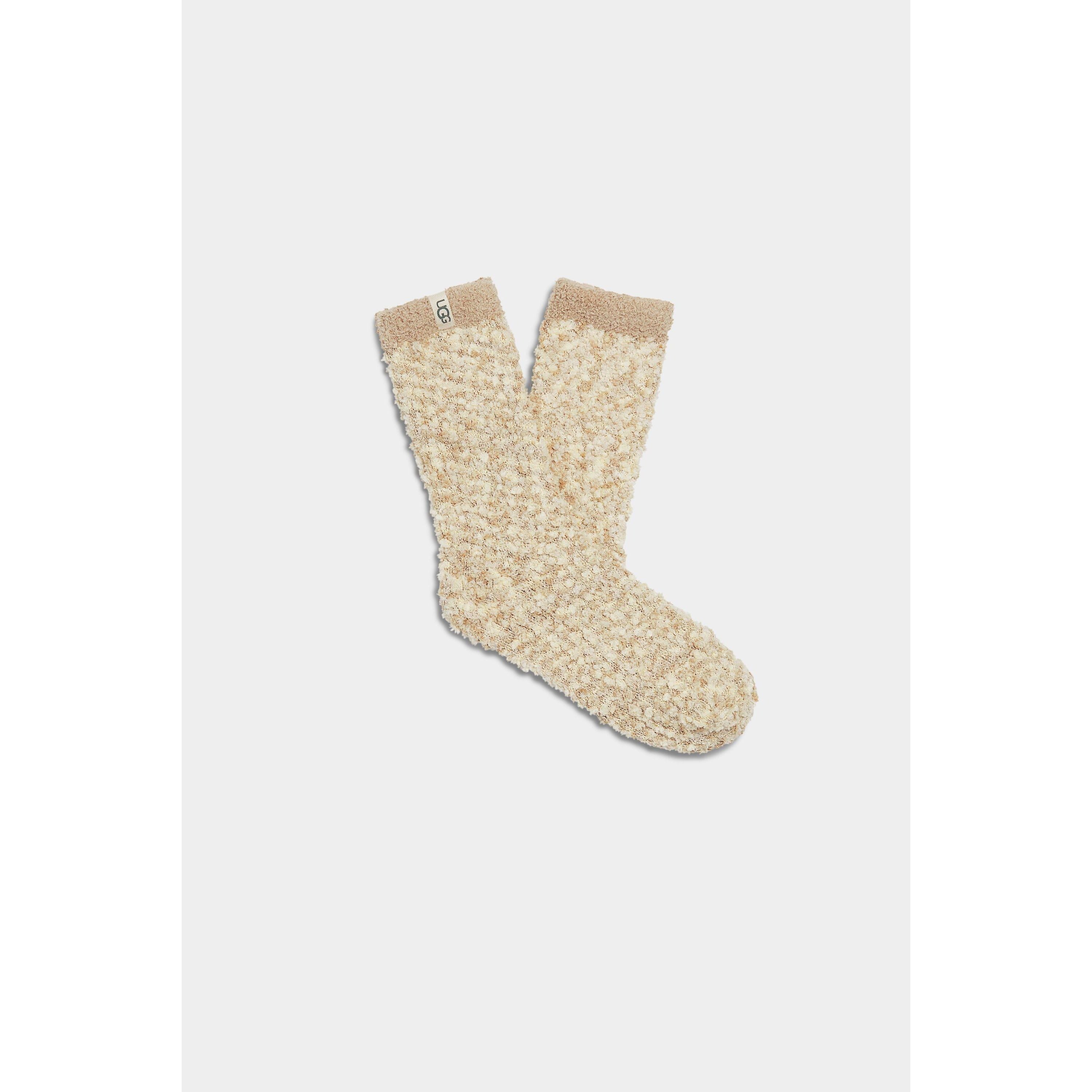 UGG Women's Cozy Chenille Socks in Cream - Soft Winter Boot Socks for Cold Weather & Indoor Comfort