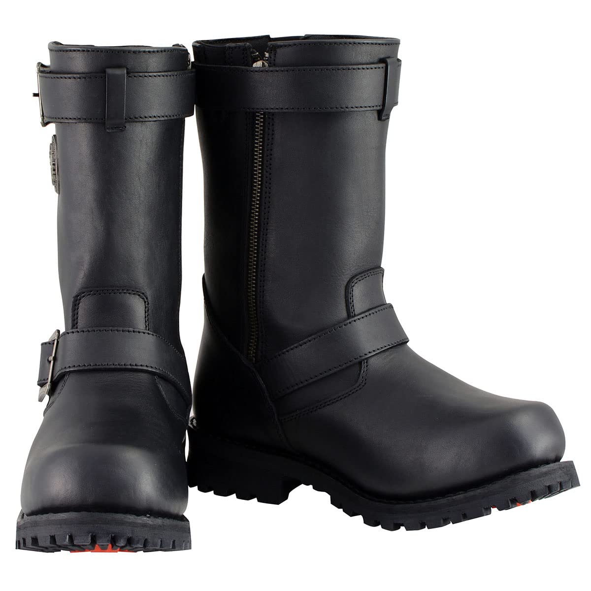 Milwaukee Premium Leather Engineer Motorcycle Boots for Men - Classic Riding Boots Collection - Durable & Comfortable for Long Rides & Cruising