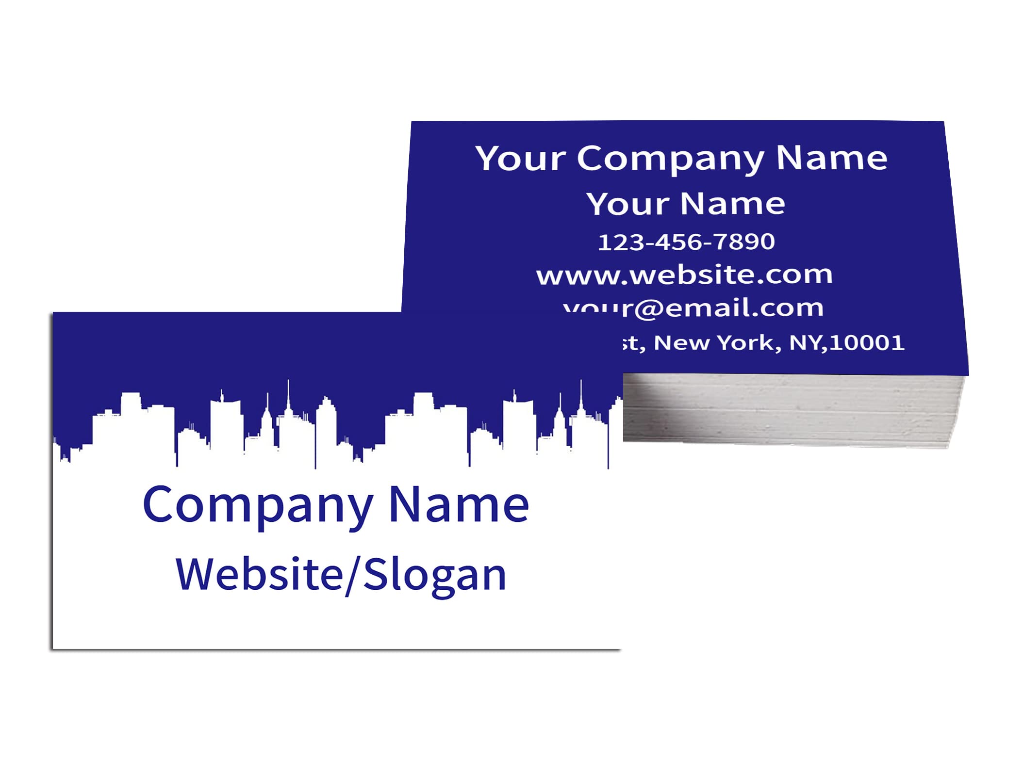 Custom Business Cards with Logo - Personalized Double-Sided Printing for Small Businesses | Add Your Picture, Text & Design | Perfect for Networking, Branding & Professional Meetings