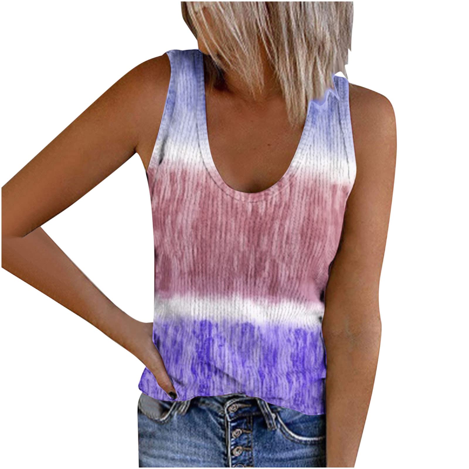 Women's Summer Tops - Casual Sleeveless Tank Tops & Printed Tunic Blouses | Breathable Basic Tees for Women | Perfect for Beach, Vacation & Everyday Wear