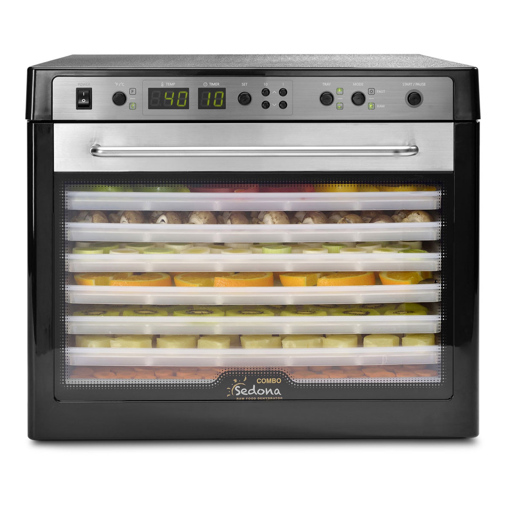 Sedona® Combo Food Dehydrator with BPA-Free Trays | Certified Refurbished | Healthy Snacks, Jerky & Fruit Drying | Perfect for Home Kitchen, Camping & Meal Prep
