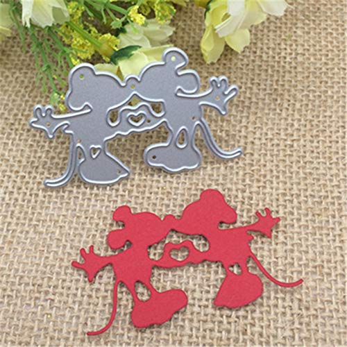 Cartoon Mouse Metal Cutting Dies for Scrapbooking - DIY Stencil Templates for Photo Albums, Greeting Cards & Paper Crafts - Perfect for Memory Books, Journals and Handmade Decorations