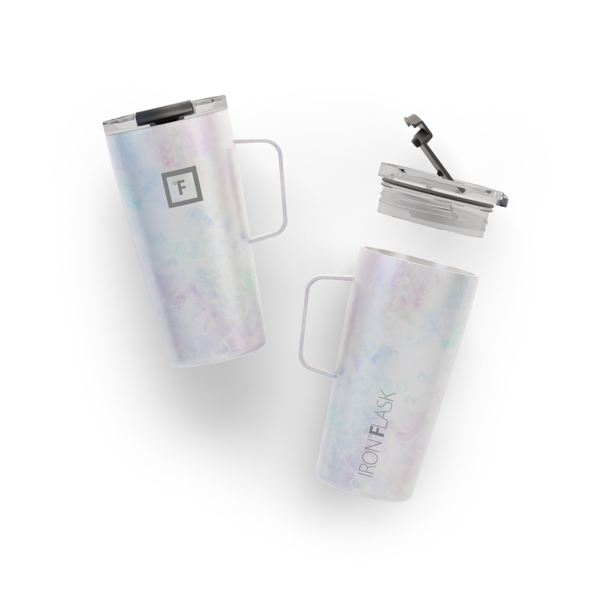 16 Oz Grip Coffee Mug - Insulated Travel Mug with Non-Slip Handle, Perfect for Hot & Cold Drinks - Ideal for Office, Commuting, Camping and Outdoor Activities
