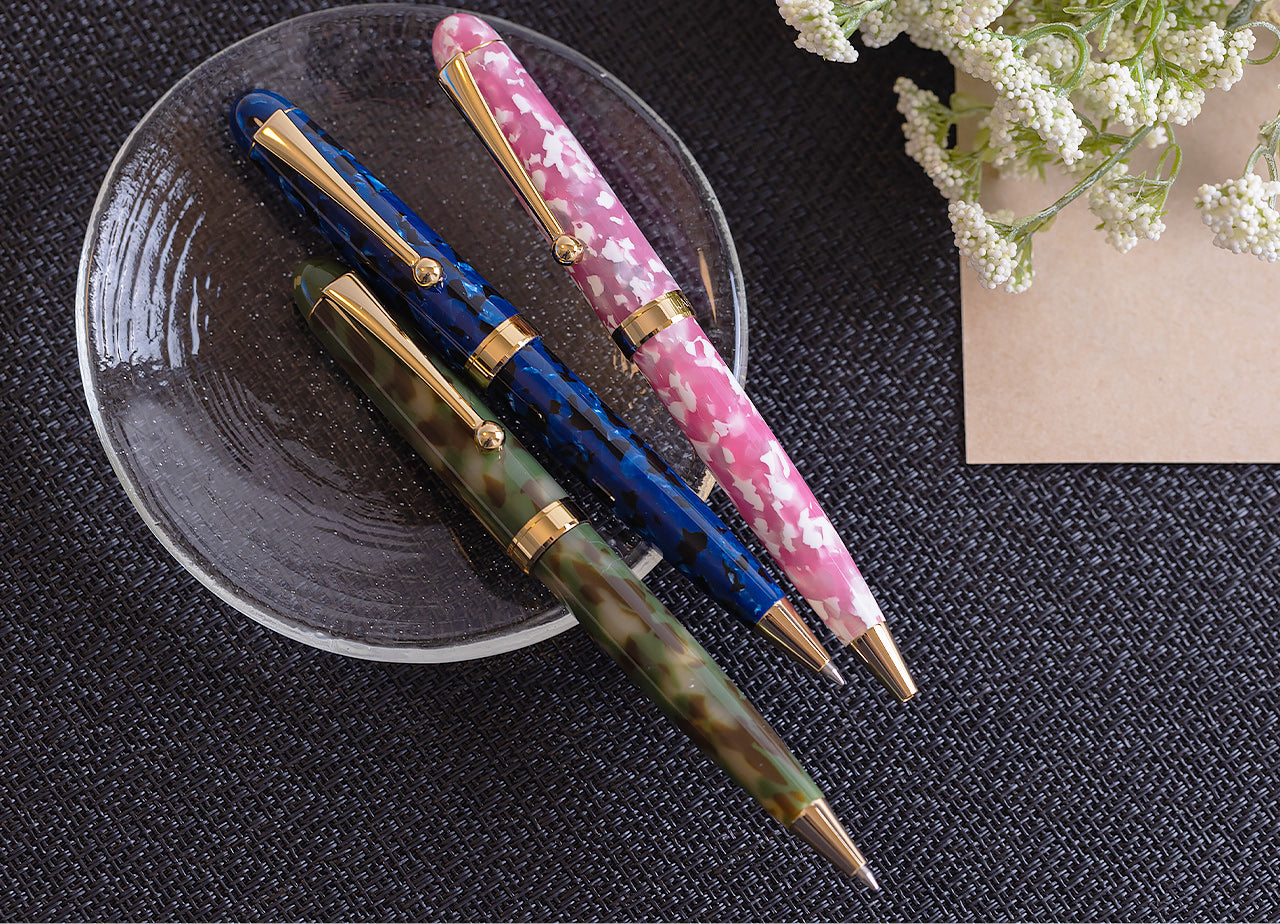 Japanese Matcha Azuki Ballpoint Pen - Handmade in Japan, Premium Writing Instrument for Office, School & Gift Giving