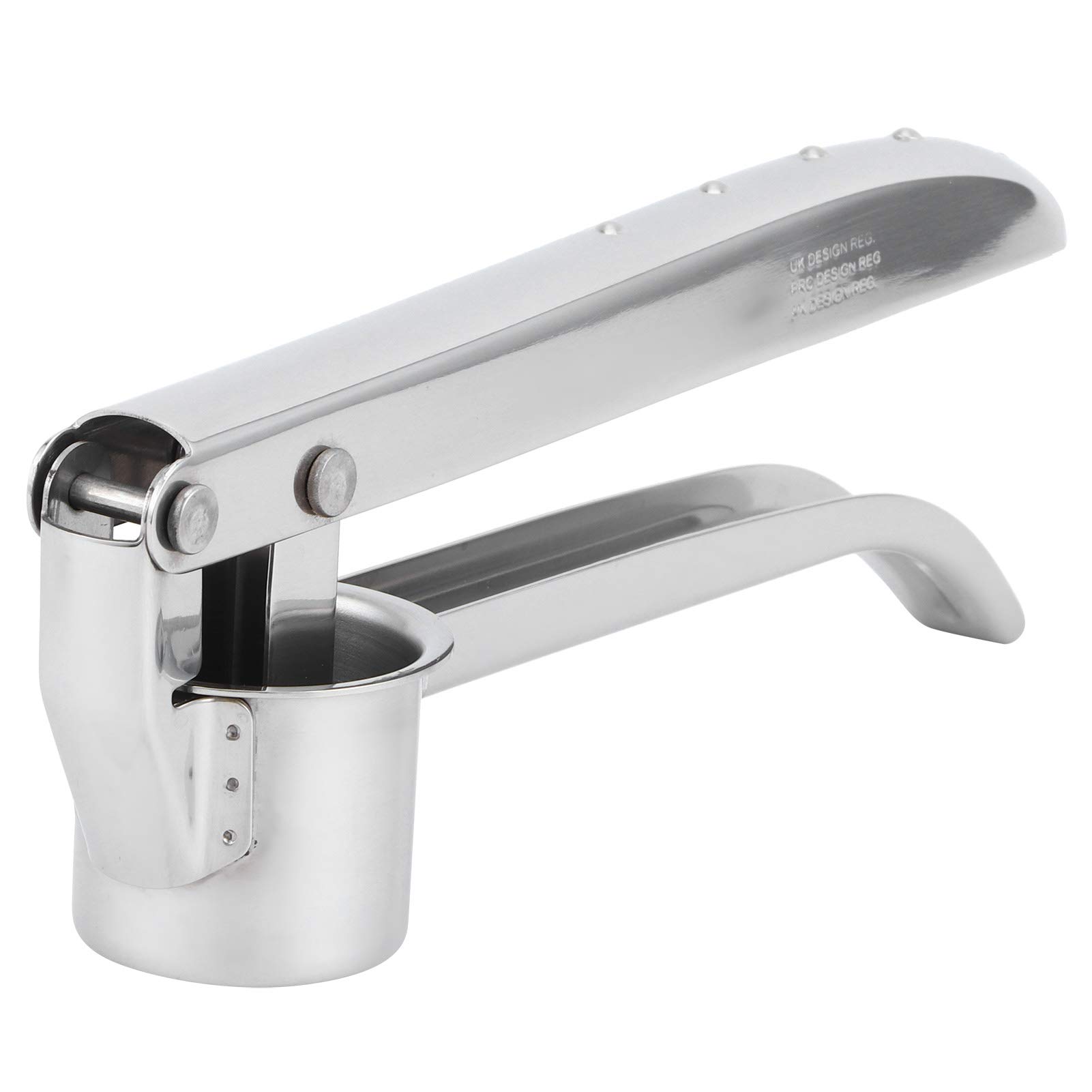 Premium Stainless Steel Garlic Press - Heavy Duty Garlic Mincer with Ergonomic Handle for Effortless Crushing - Perfect for Garlic, Ginger, Nuts & Herbs - Ideal for Cooking, Meal Prep & Restaurants