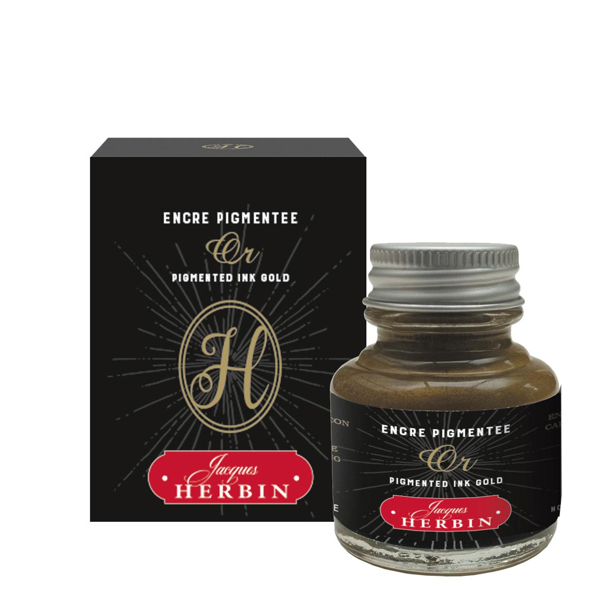 Premium Gold Pigmented Ink for Calligraphy, Scrapbooking & DIY Crafts - Vibrant, Long-Lasting & Waterproof