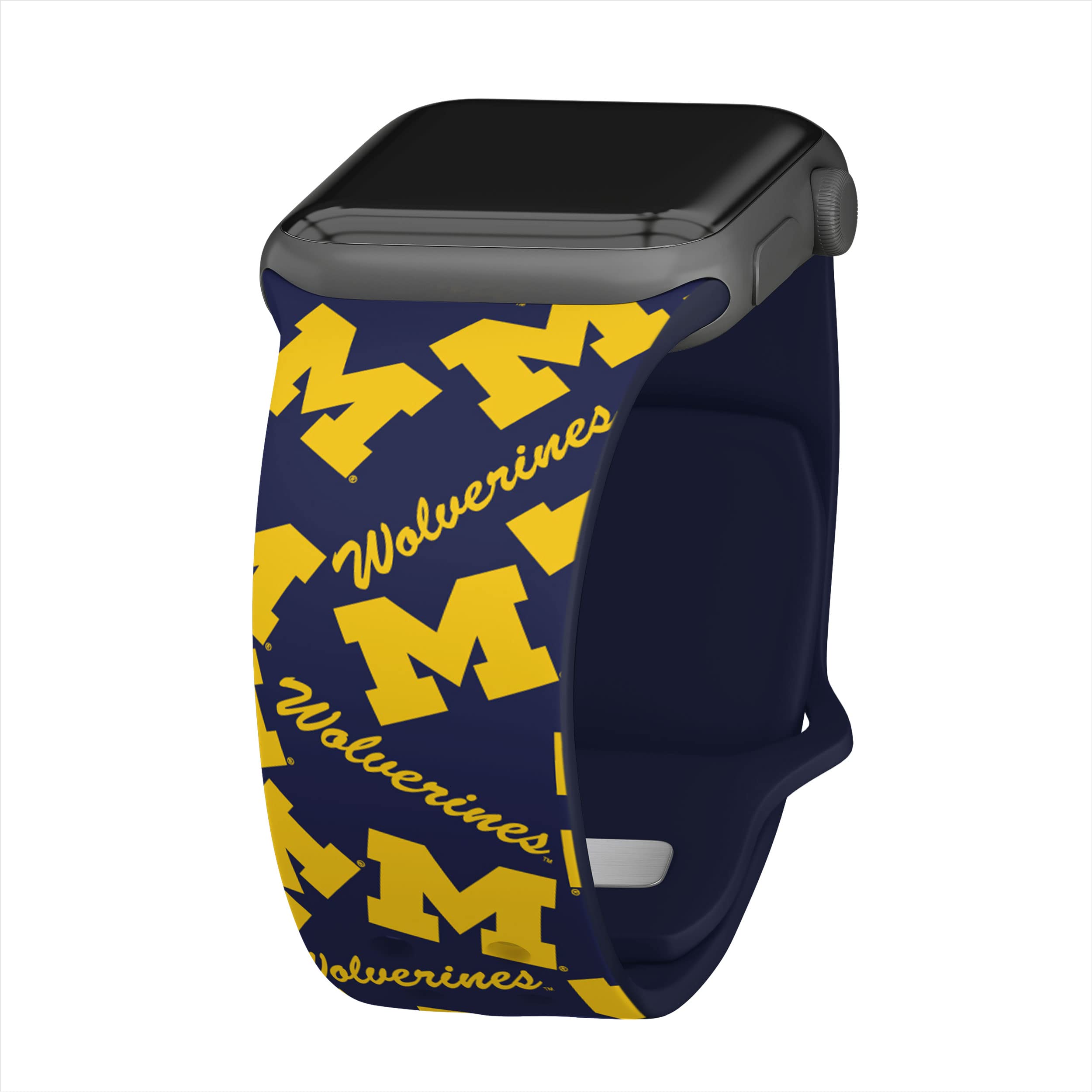 Premium Michigan Wolverines HD Watch Band Compatible with Apple Watch Series 1-9 - Durable Silicone Strap for Sports, Fitness & Everyday Wear
