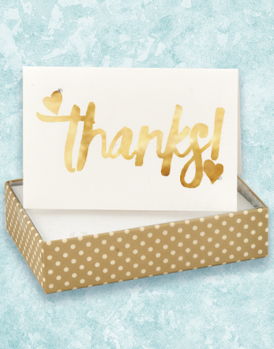 Golden Thanks - Premium Thank You Cards for All Occasions | Elegant Greeting Cards for Weddings, Birthdays, Graduations & More | Perfect for Expressing Gratitude & Appreciation
