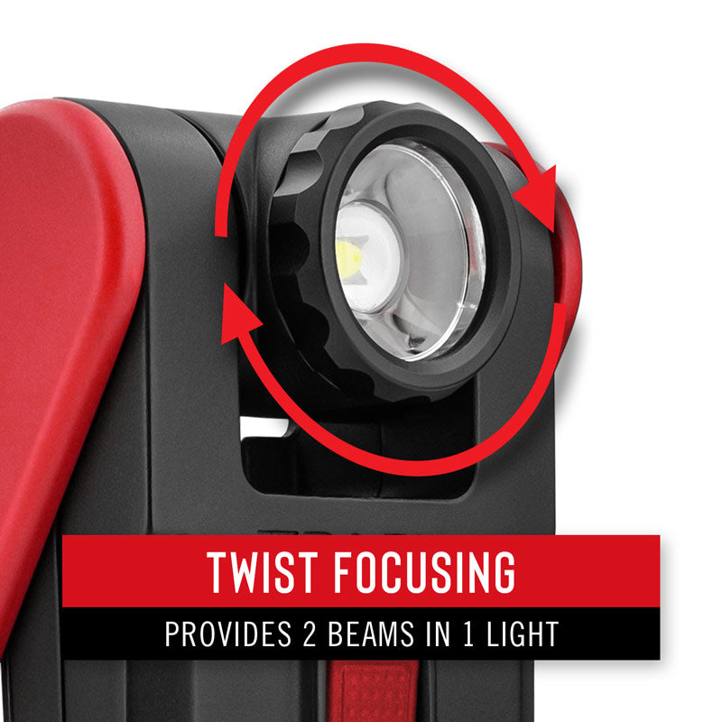 Coast Dual Power Rechargeable Magnetic LED Work Light - Bright Portable Flashlight for Camping, Hiking, Emergency & Home Repairs