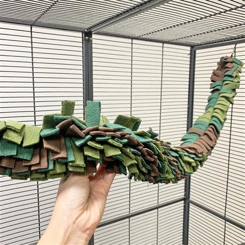 Boa Fleece Climber - Durable Pet Climbing Rope Toy for Sugar Gliders, Squirrels, Monkeys, Chinchillas & Small Animals | Perfect for Cage Decor, Exercise & Playtime in Home or Outdoor Aviary