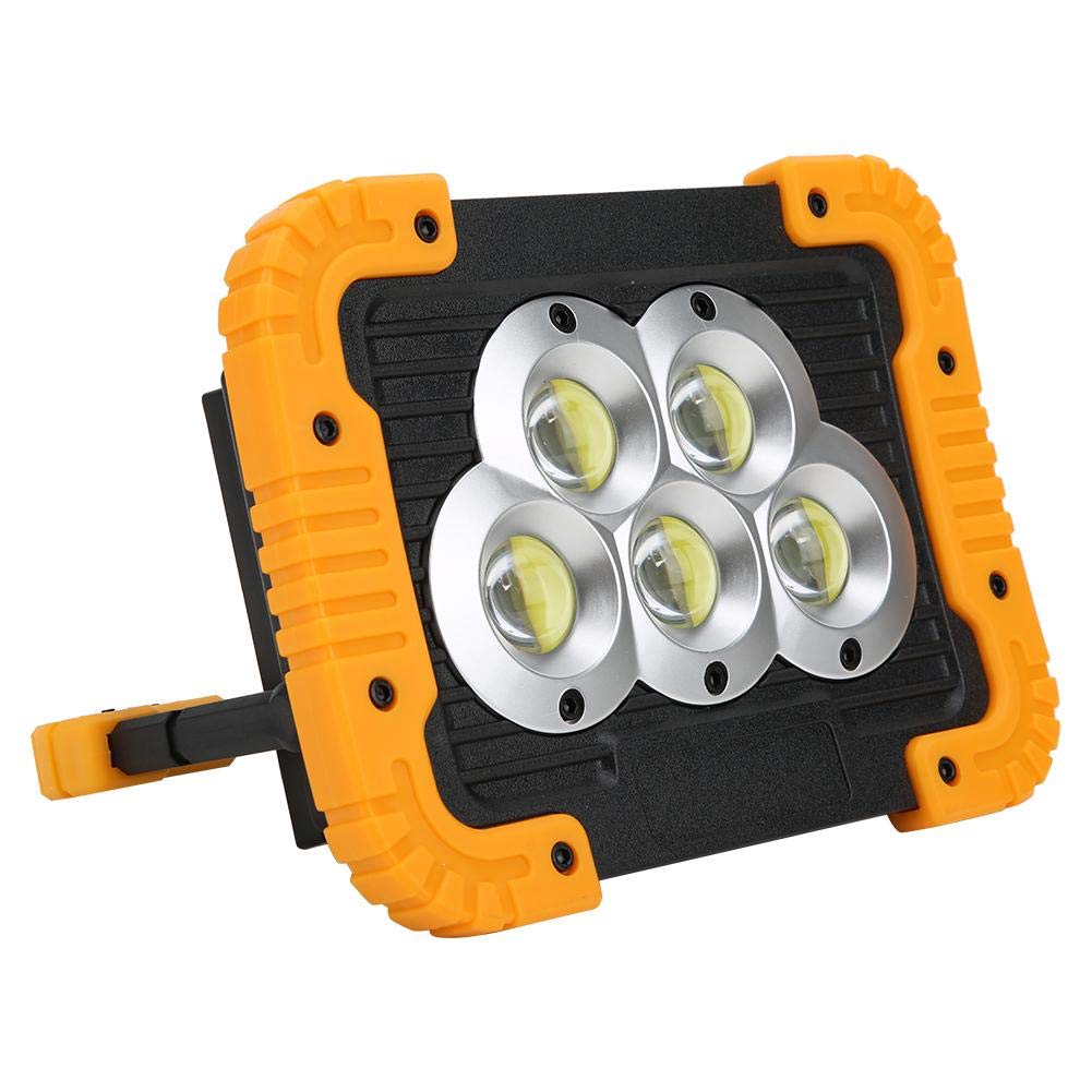 Dilwe Mini Solar Powered LED Work Light - Portable Rechargeable COB Solar Lamp for Outdoor Camping, Fishing, Emergency, Hiking & Home Repair | Perfect for Nighttime Outdoor Activities, Power Outages & Garage Work