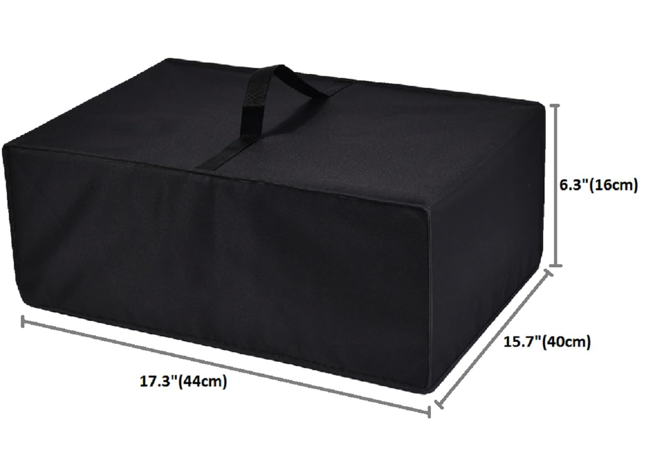 Heavy Duty Waterproof Grill Cover for Ninja GR101 & Hamilton Beach 25361 - Indoor Smokeless Electric Grill Dust Protector - Perfect for Kitchen, Camping & Outdoor Cooking - Black