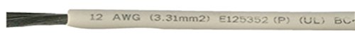 Cobra Primary Tinned Copper Wire 12 AWG, 100 ft, White - A1012T05100FT | Perfect for Electrical Wiring, DIY Projects & Marine Applications