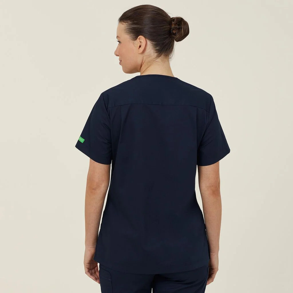 Next Generation Antibacterial Active Florence Scrub Top - Breathable Medical Uniform for Nurses & Healthcare Professionals - Perfect for Hospitals, Clinics & Long Shifts