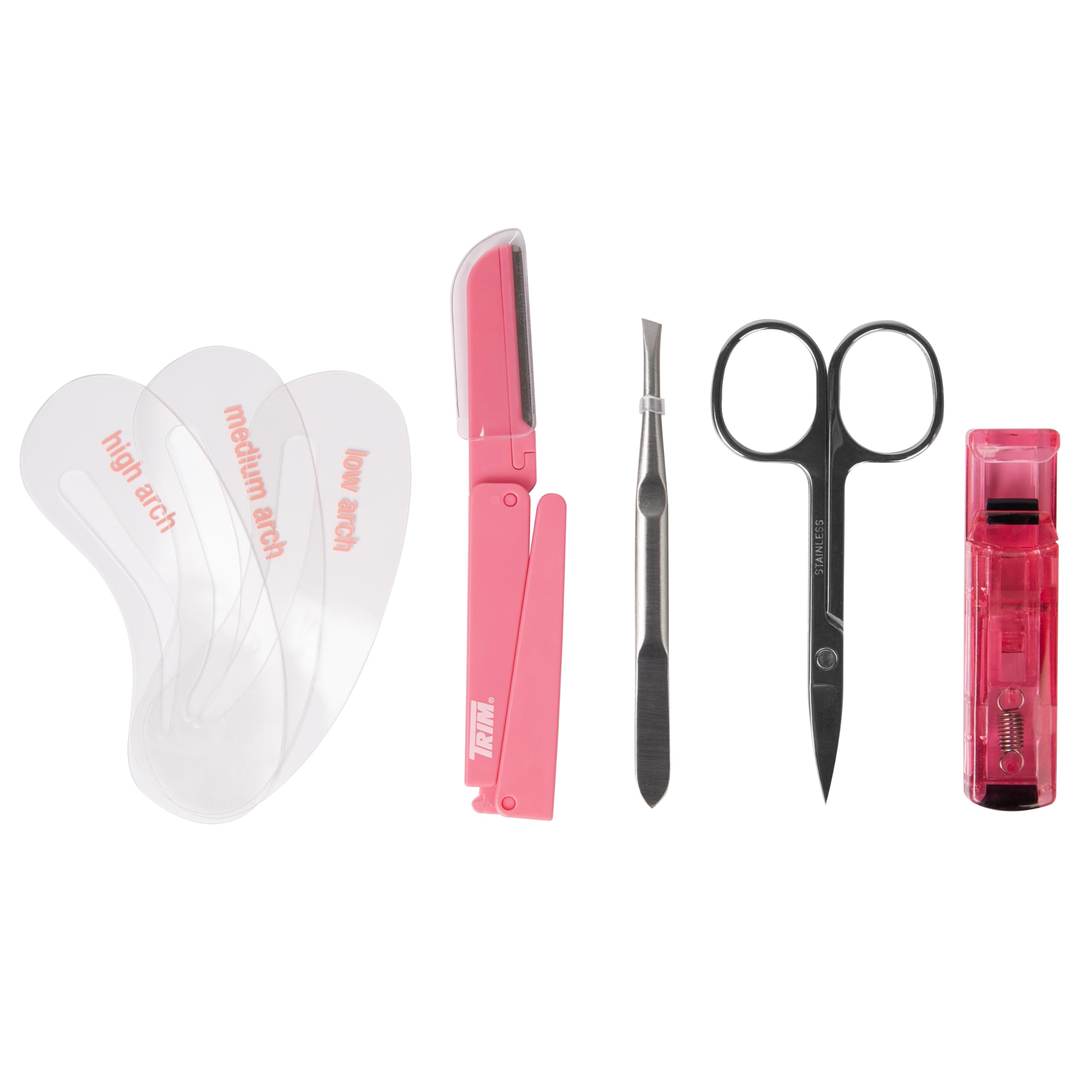Professional Lash & Brow Grooming Kit - Eyelash Curler, Comb Tweezers, Scissors, Brow Razor - Reusable Eyebrow Shaping Tools for Perfect Eyebrows & Lashes - Ideal for Home Salon, Travel & Makeup Artists