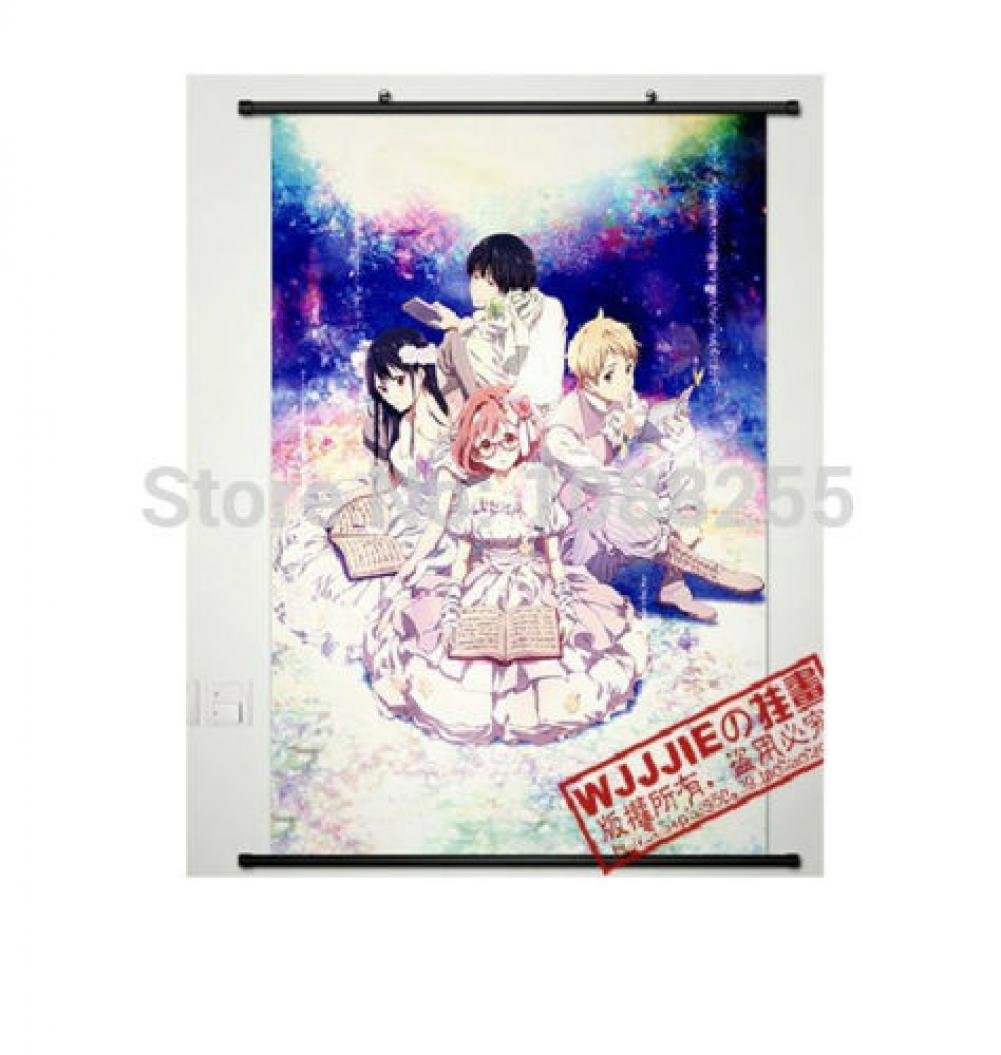 Anime Wall Scroll - Kyoukai no Kanata Kuriyama Mirai Japanese Poster for Home Decor | Perfect for Anime Fans, Bedroom & Living Room Decoration