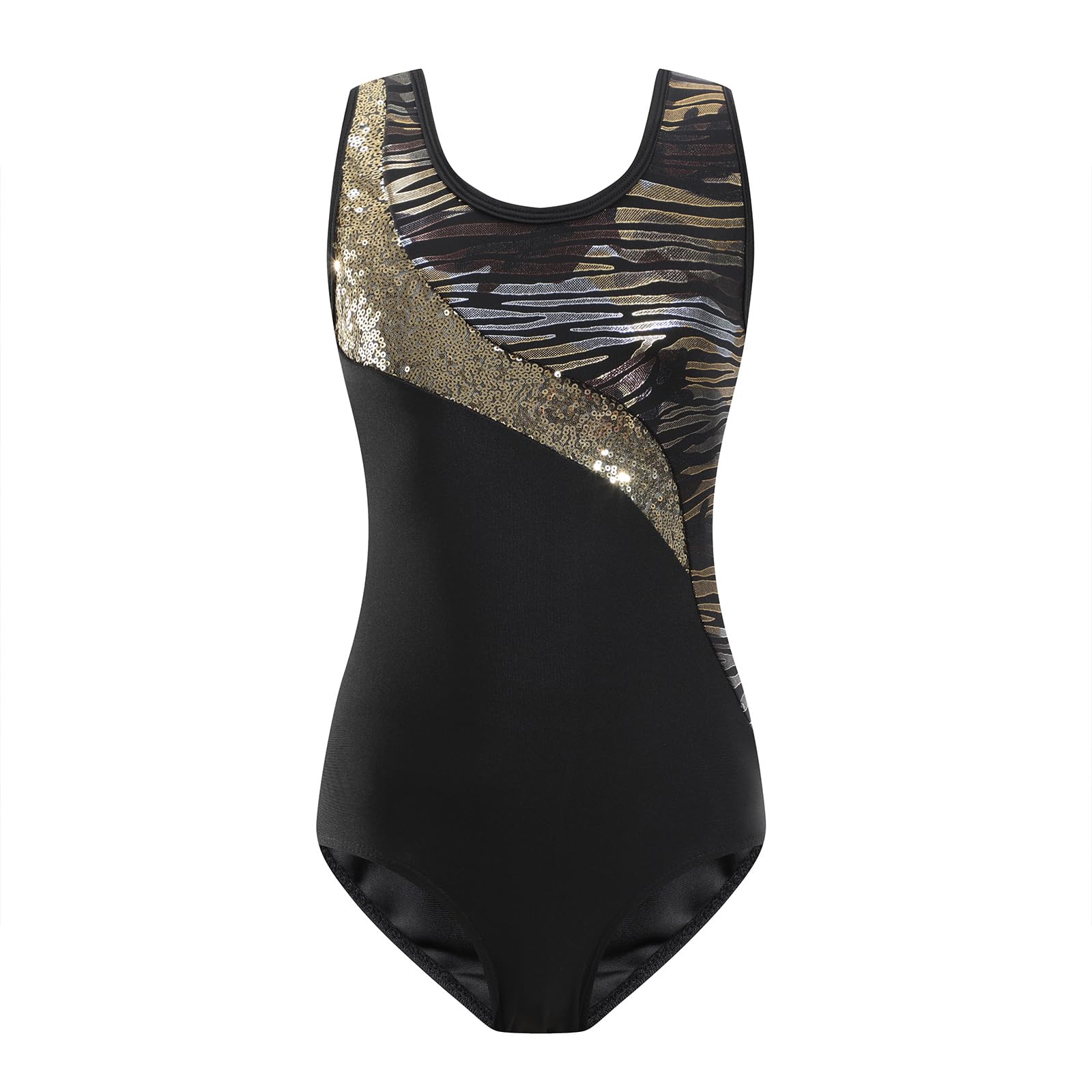Viriber Girls Gymnastics Leotards - Breathable Activewear Dance Outfits for Ballet, Cheerleading & Gymnastics Practice | Perfect for Competition, Recital & Training