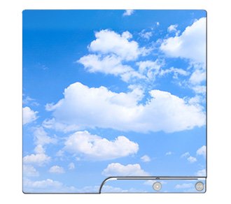 Blue Sky Clouds Skin Decal for Sony PlayStation 3 Slim Console - Protective Cover with HD Print, Easy to Apply & Remove - Perfect for Gaming Setups & Room Decor