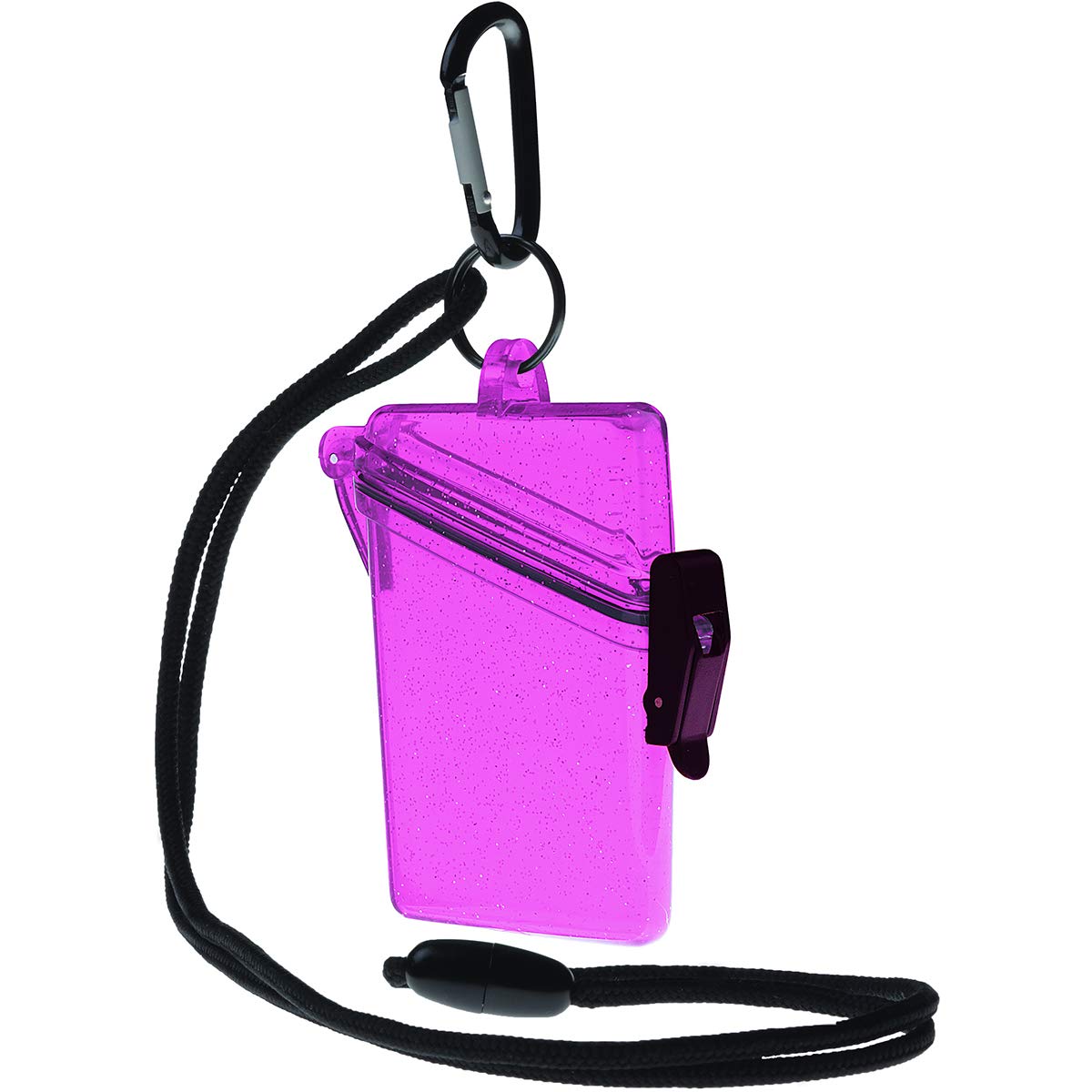 Witz Glitter Box See-It-Safe 3.7x2.5 Inch Waterproof ID Badge Holder - Perfect for Work, School, Events & Outdoor Activities
