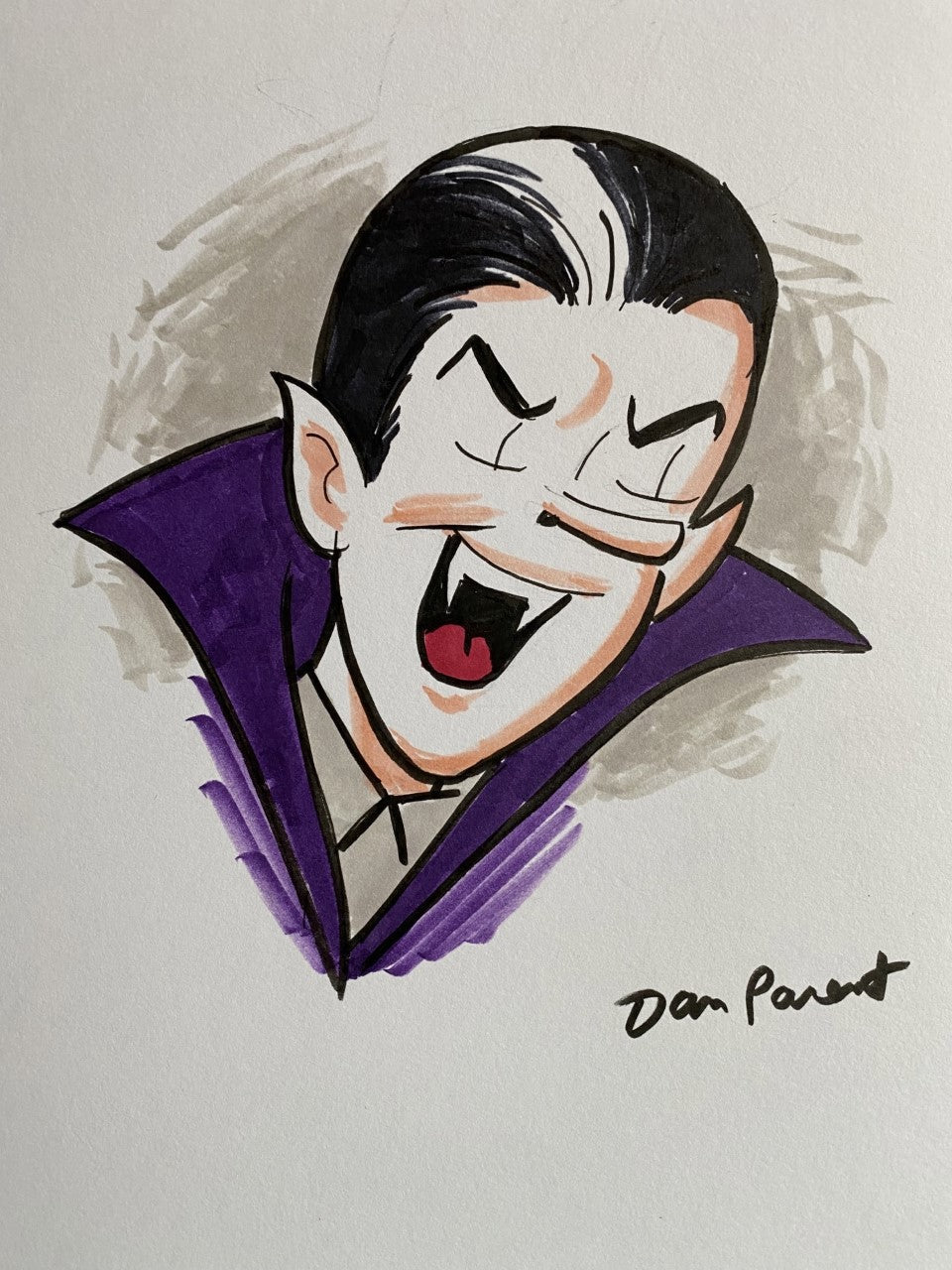 Dan Parent Original Halloween Custom Drawings - Handmade Spooky Art for Home Decor, Party Favors & Gift Giving