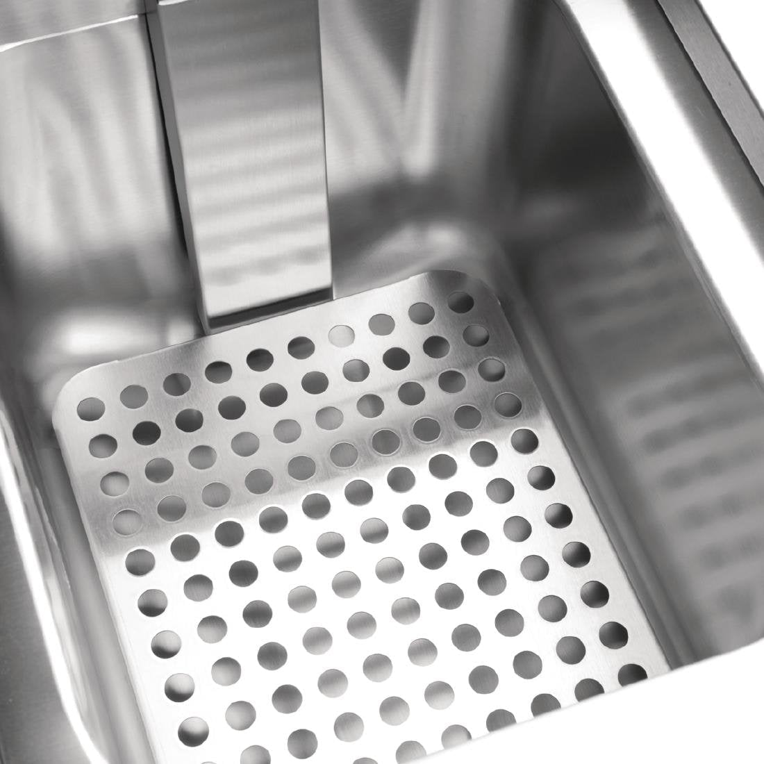 Apuro Double Induction Fryer - 2x3kW Commercial Electric Deep Fryer for Restaurants & Catering - Perfect for Frying Chicken, Fish, and French Fries