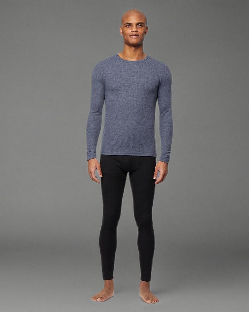 32 Degrees Heat Men’s Performance Thermal Midweight Waffle Baselayer Legging Pant - Cold Weather Running, Hiking & Outdoor Workout Thermal Underwear for Winter Sports & Layering