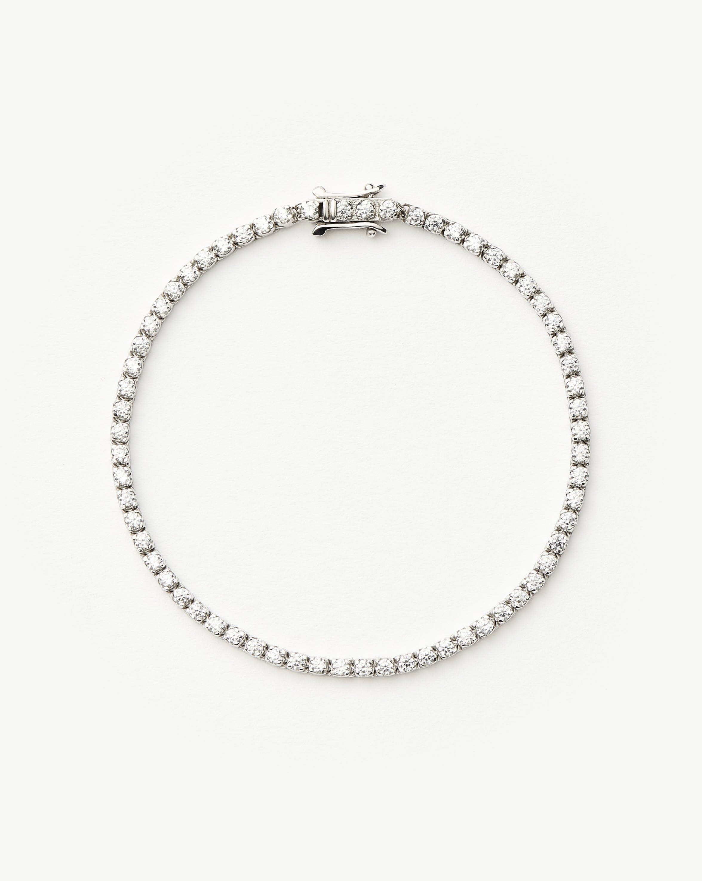 Elegant Classic Tennis Bracelet for Women - Sterling Silver with Sparkling Cubic Zirconia Stones | Perfect for Weddings, Anniversaries & Special Occasions