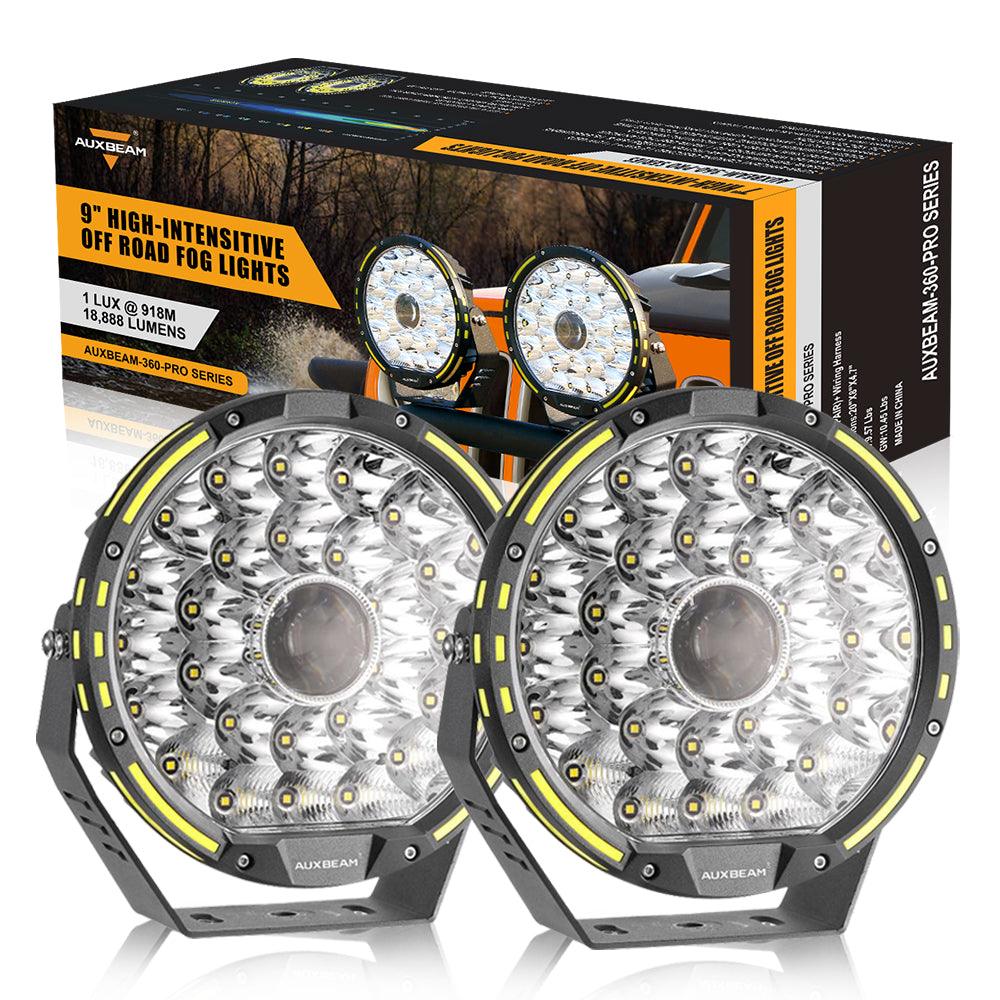 360 PRO Series 9 Inch 270W 37776LM Offroad LED Driving Lights - High Performance for Trucks, Jeeps & ATVs in Extreme Conditions