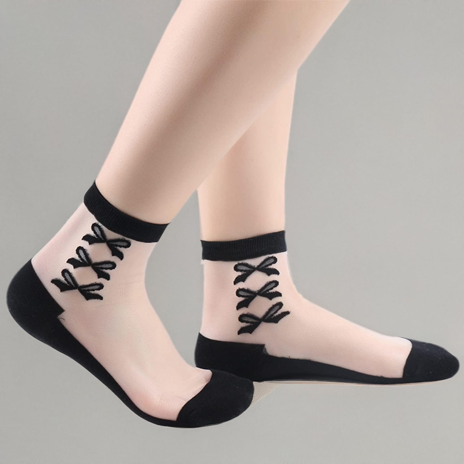 Benefeet Women's Lace Sheer Socks - Ultra Thin Nylon Stockings for Daily Wear