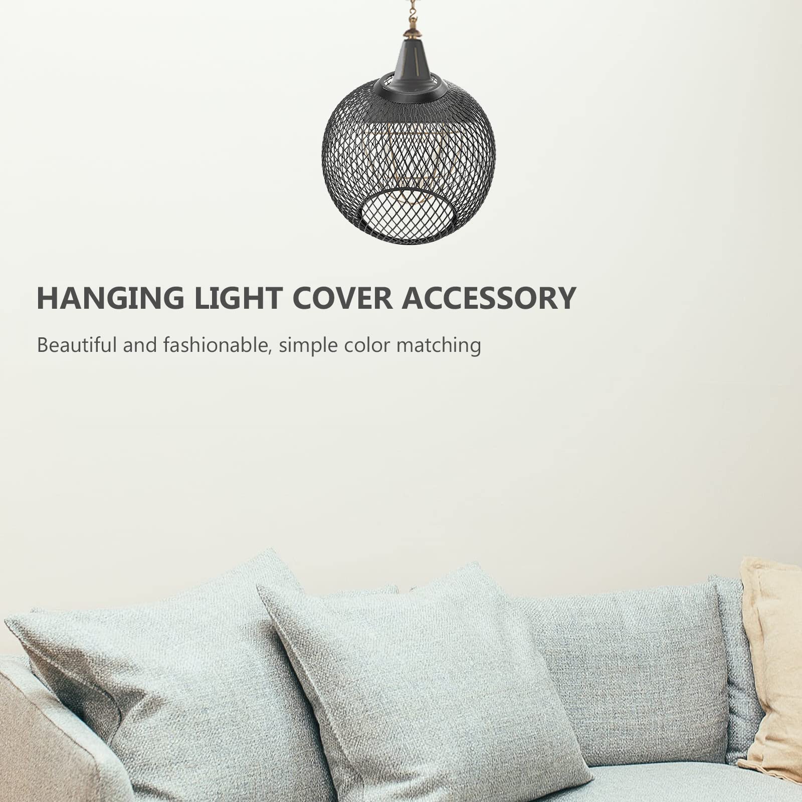 Decorative Hollow-Out Iron Lampshade - Spherical Light Cover for Bedroom, Living Room & Office - Creative Lamp Shade Decor