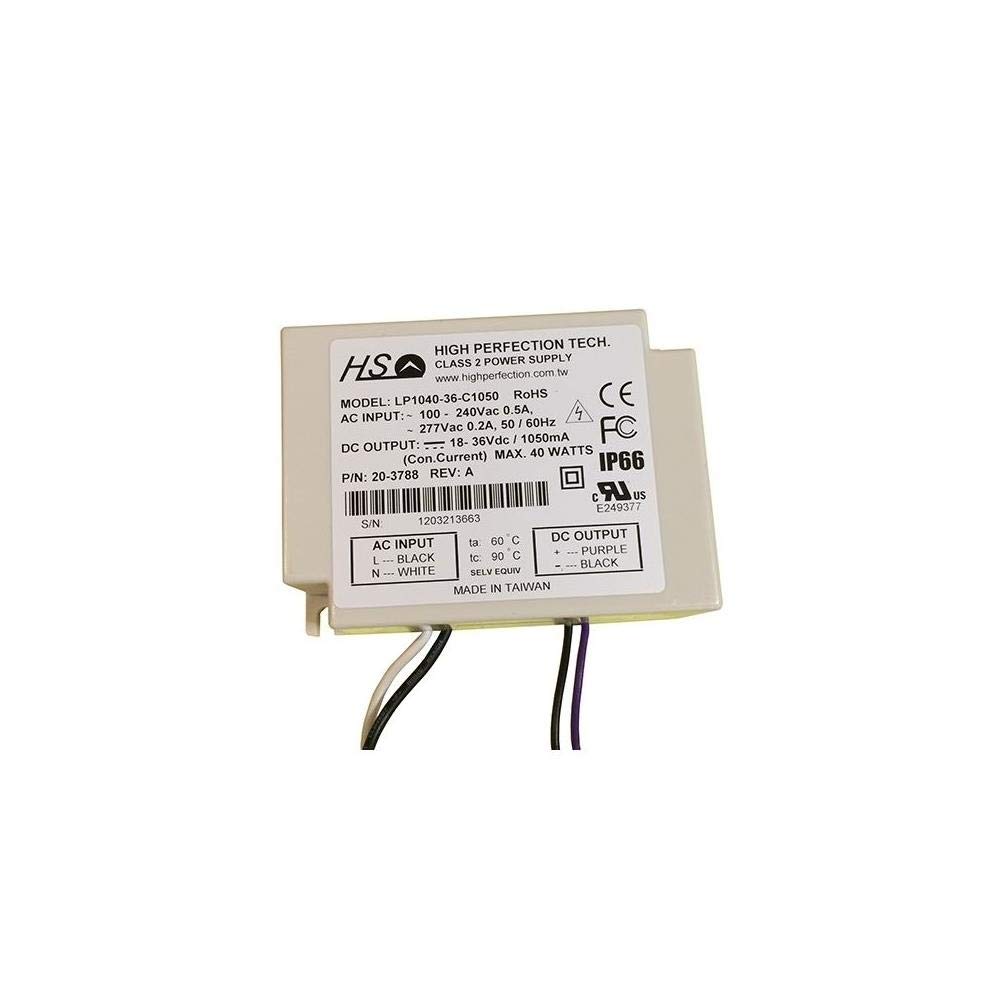 LP1040-36-C0830 40W LED Driver 830mA Constant Current for LED Strip Lights - Perfect for Home, Office, and Commercial Lighting Projects