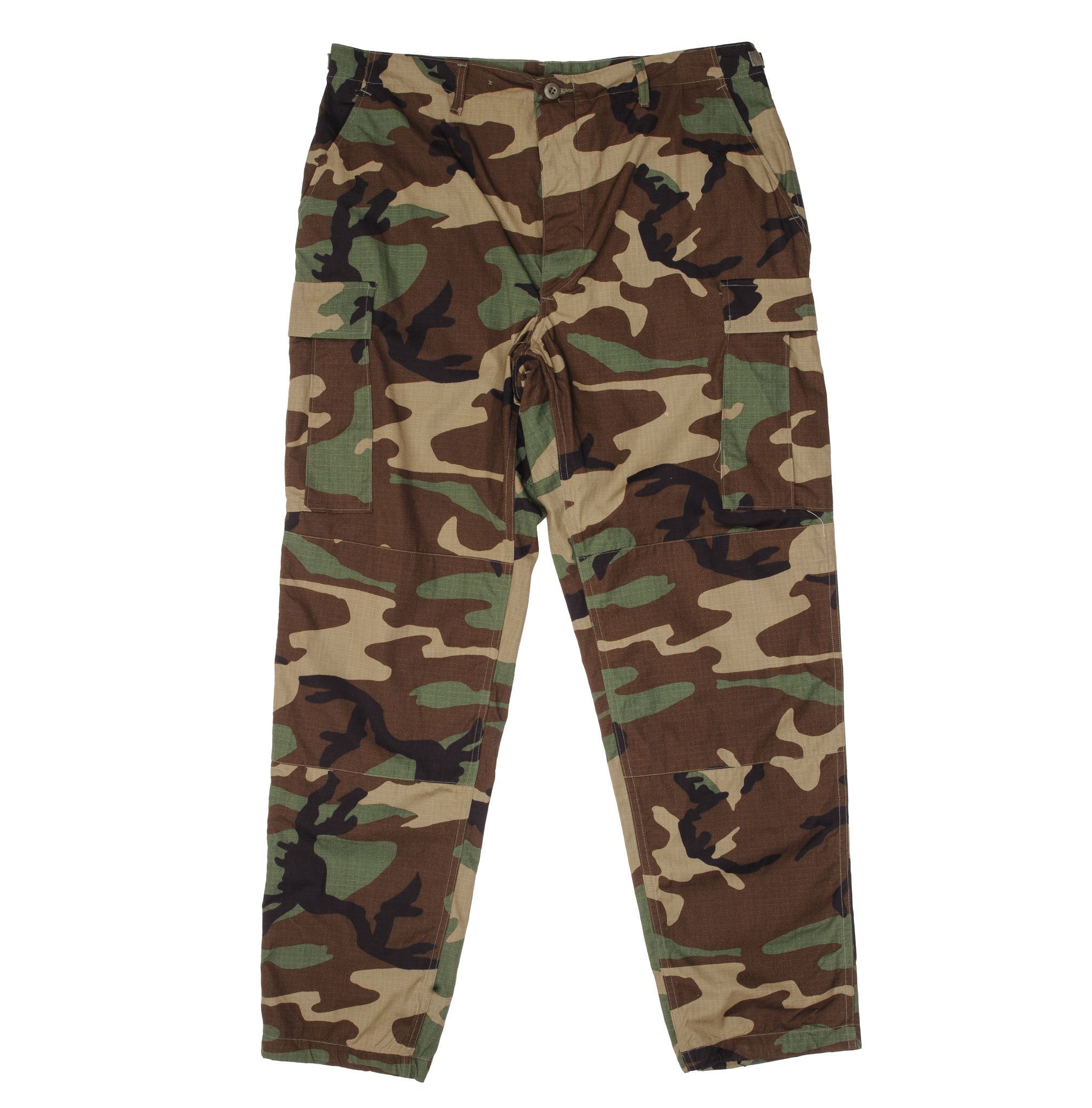 Vintage US Army Woodland Camo Combat Pants - 1995 Large Long Deadstock - Military Surplus Trousers for Outdoor Hunting & Tactical Adventures
