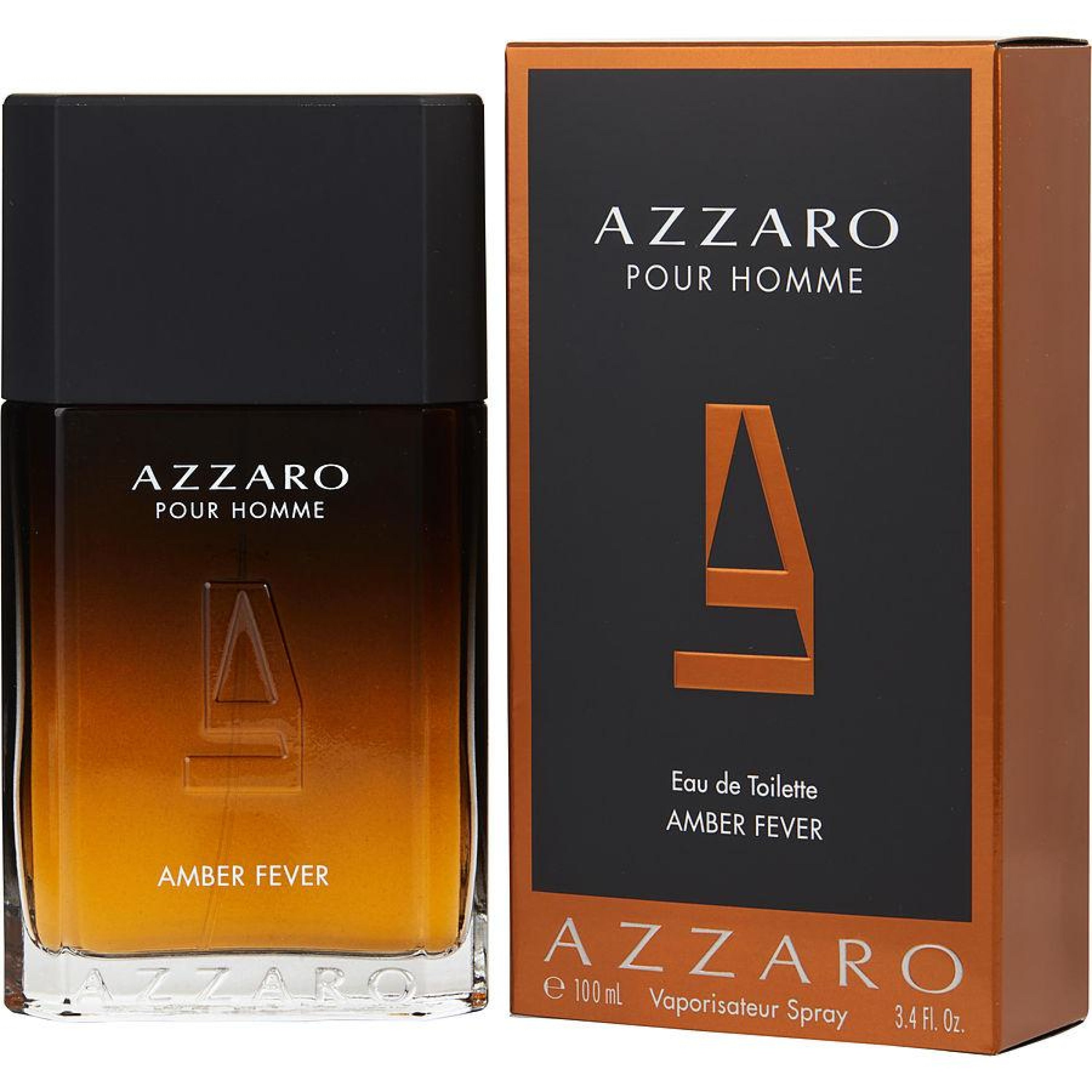 Azzaro Amber Fever 100ML Eau de Toilette Spray for Men - Fresh & Sensual Fragrance for Day & Night Wear, Dating & Special Occasions