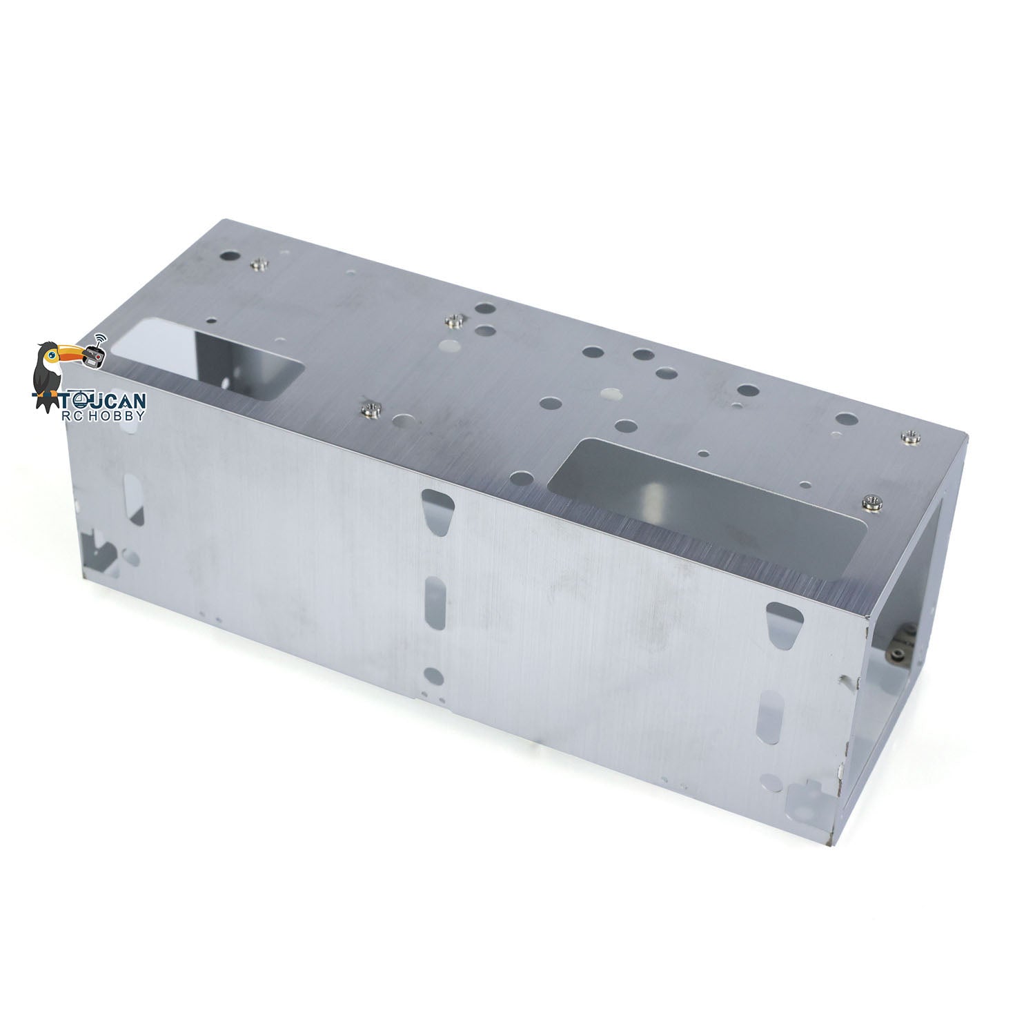 1/14 Scale LESU Metal Cargo Box with Hydraulic Crane for Dumper Truck Model - DIY Engineering Vehicle Accessories for Construction Site Scenes & Toy Car Collectors