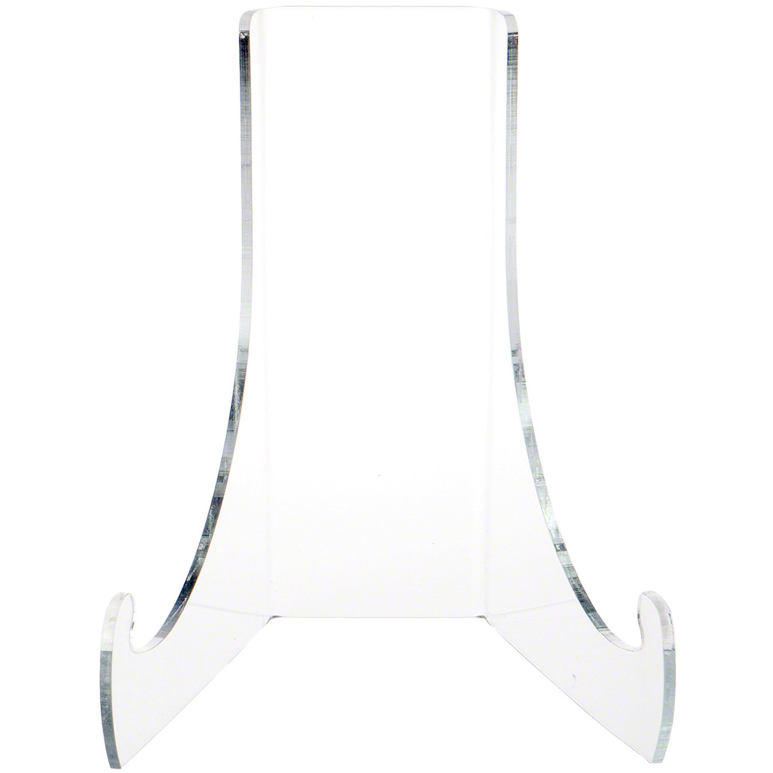 Plymor Clear Acrylic Flat Back Easel with Deep Support Ledges - 9