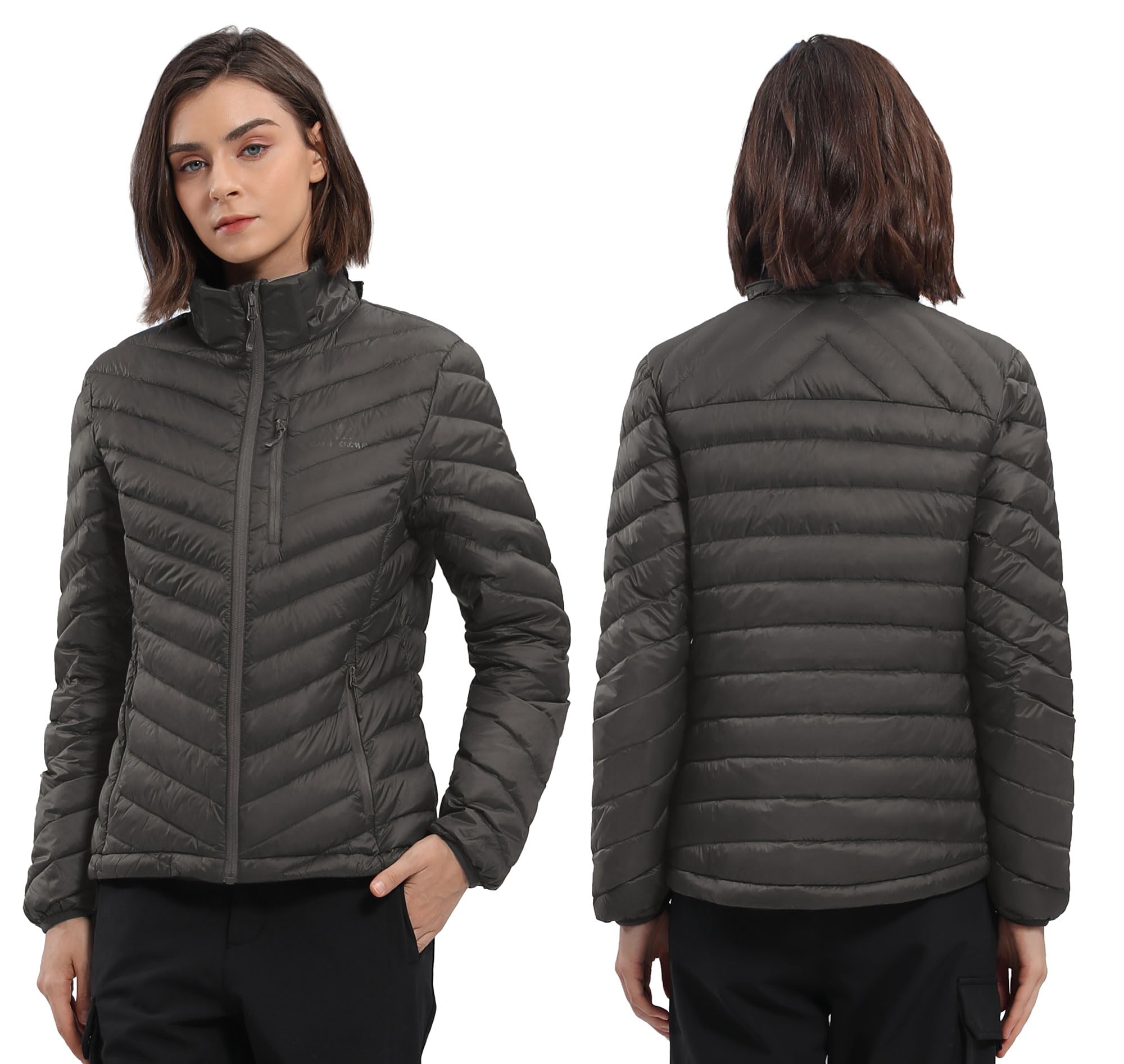 CAMEL CROWN Women's Lightweight Puffer Jacket - Winter Hooded Coat for Outdoor Activities