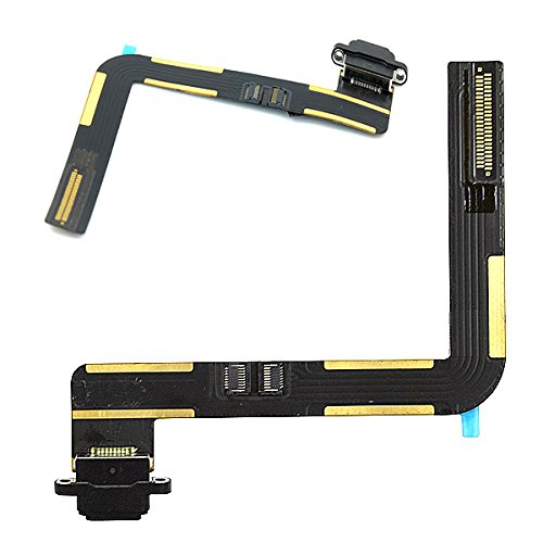 Original iPad Air 5 Charging Port Flex Cable Replacement - Black Dock Connector Sync Cable for iPad Air 5th Gen (2022 Model) - Perfect for DIY Repairs & Charging Issues